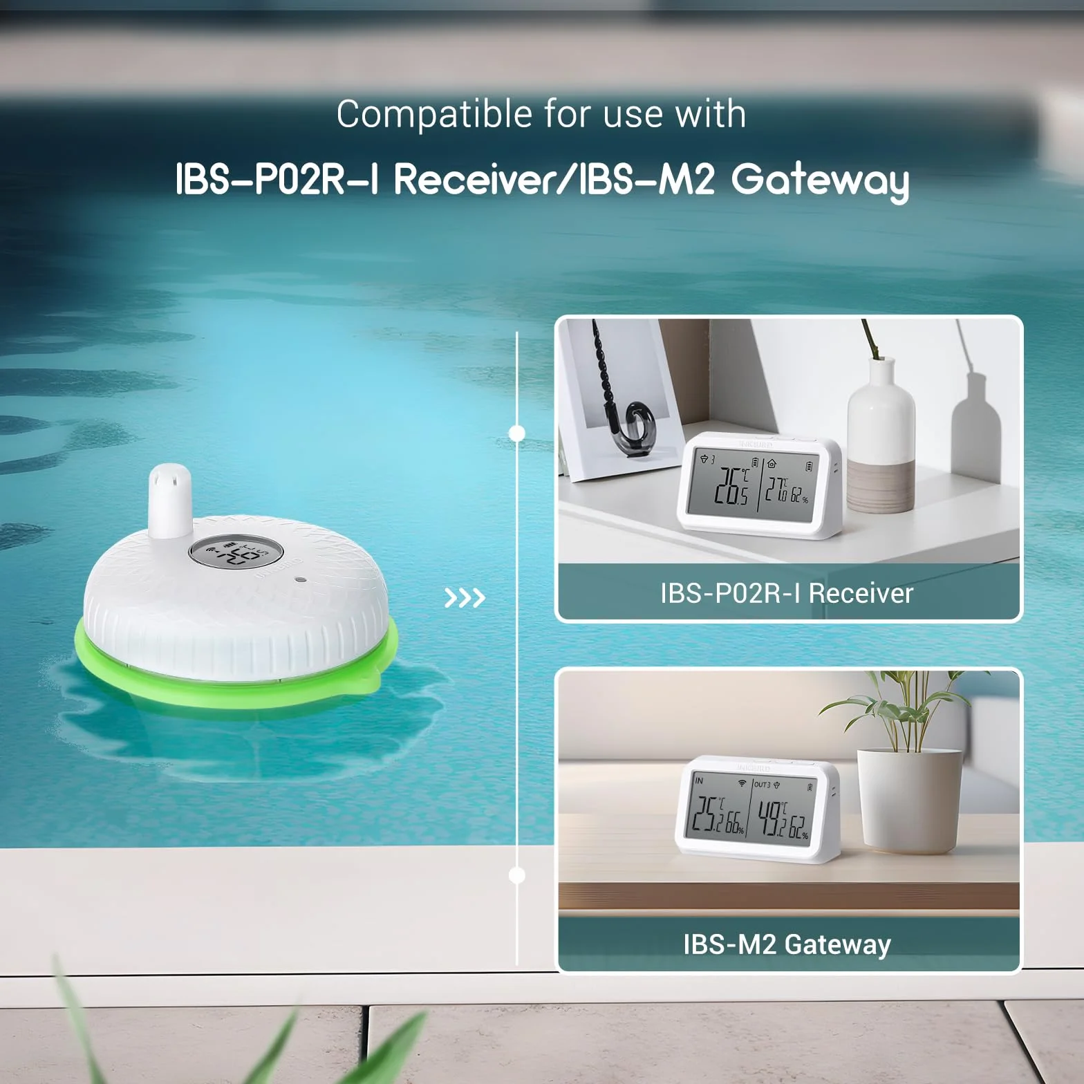 Inkbird IBS-P02 Pływający termometr basenowy IPX7 wodoodporny