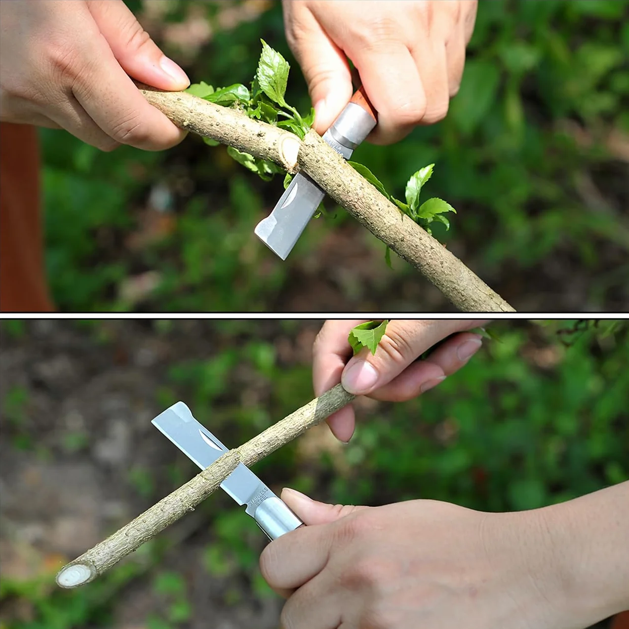 Garden Knife wielofunkcyjny nóż do okulacji, stal nierdzewna, nóż składany, nóż ogrodniczy, scyzoryk, narzędzie tnące do pielenia, przycinania krzewów