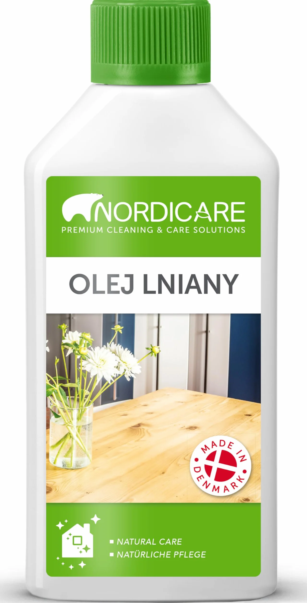 Nordicare olej lniany [500ml] do ochrony drewno i lakieru wnętrz