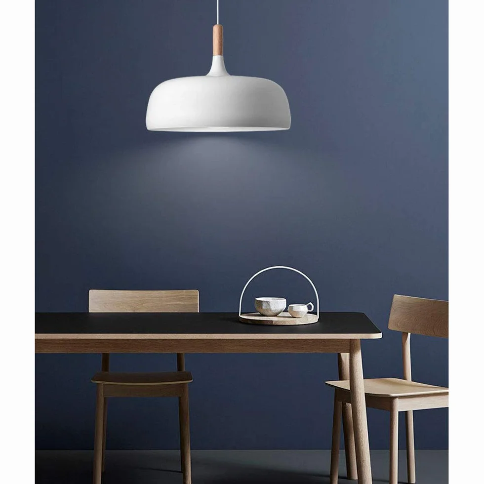 Nowoczesna Lampa Wisząca Elegance Żyrandol Metalowy Kuchnia Wyspa Jadalnia z Drewnem Dębowym Wisząca Oprawa Oświetleniowa Do Do Kuchni, Sypialni, Jadalni, Restauracji SHUANGZ