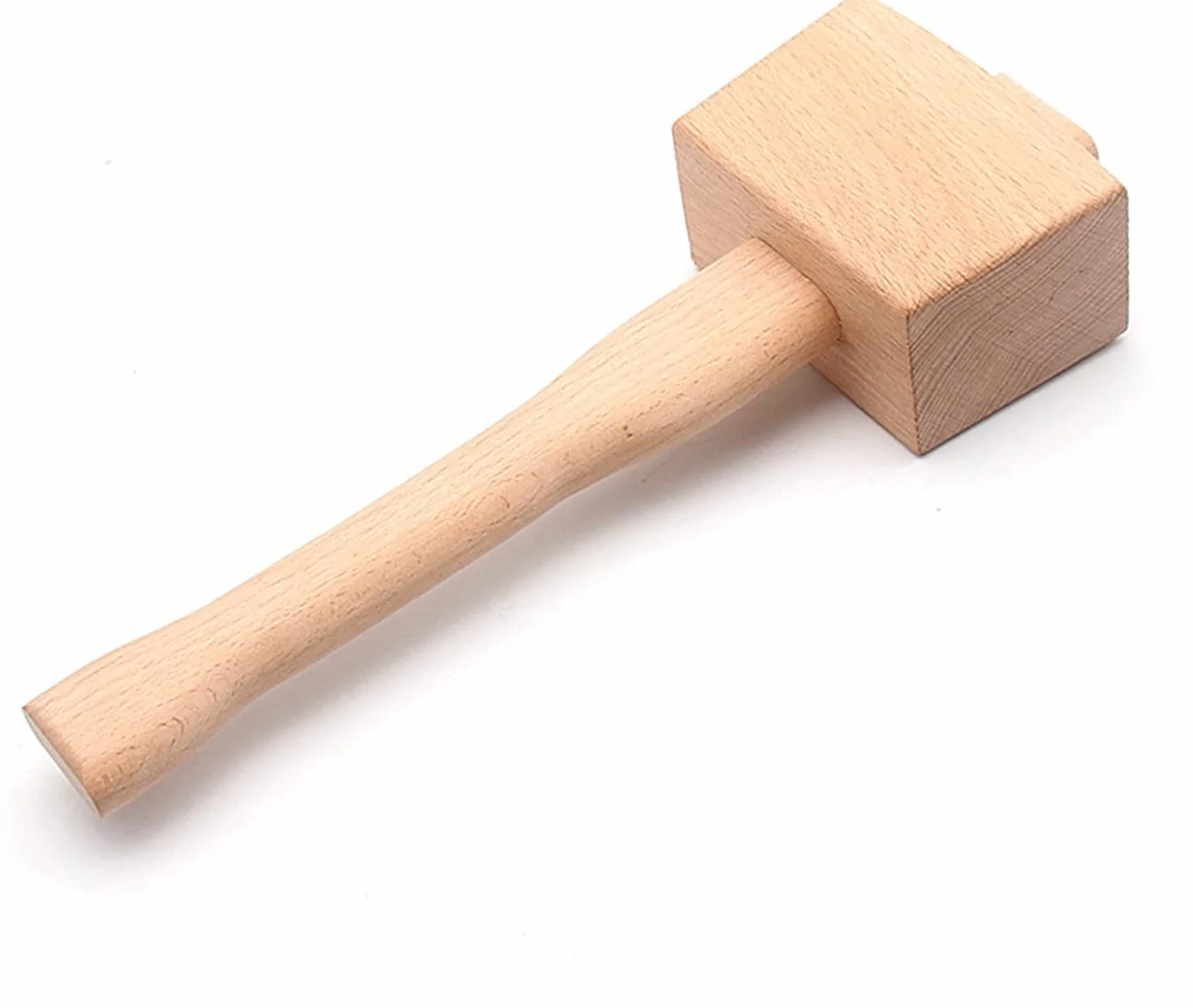 LATRAT 1 szt. młotek z drewna bukowego, profesjonalny młotek do obróbki drewna, narzędzie do obróbki drewna do majsterkowania i stolarstwa, 245 mm