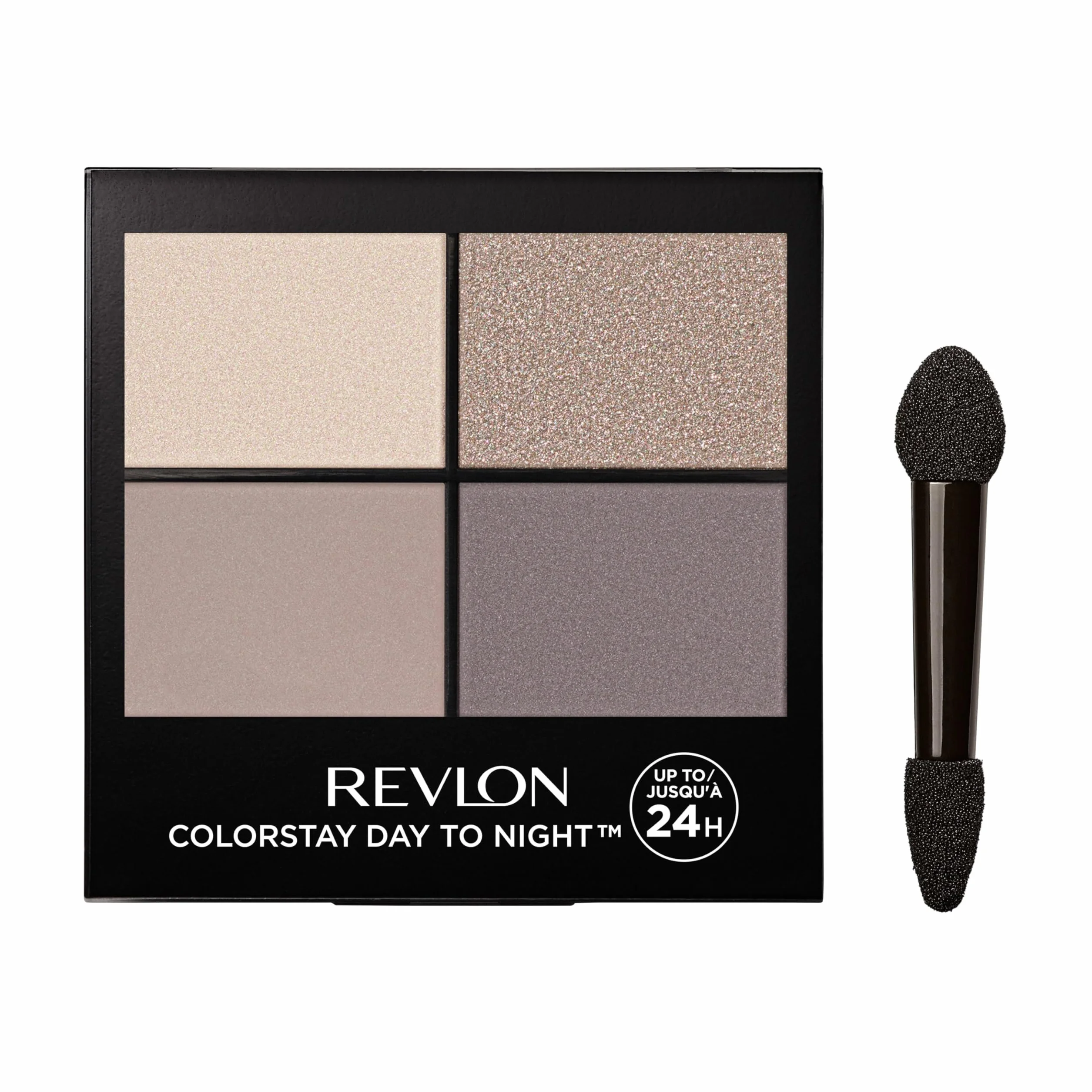 Revlon ColorStay Day to Night Eyeshadow Quad, 16HR Wear (4,8g) Matowe i błyszczące wykończenie, oszałamiający (570) Unisex