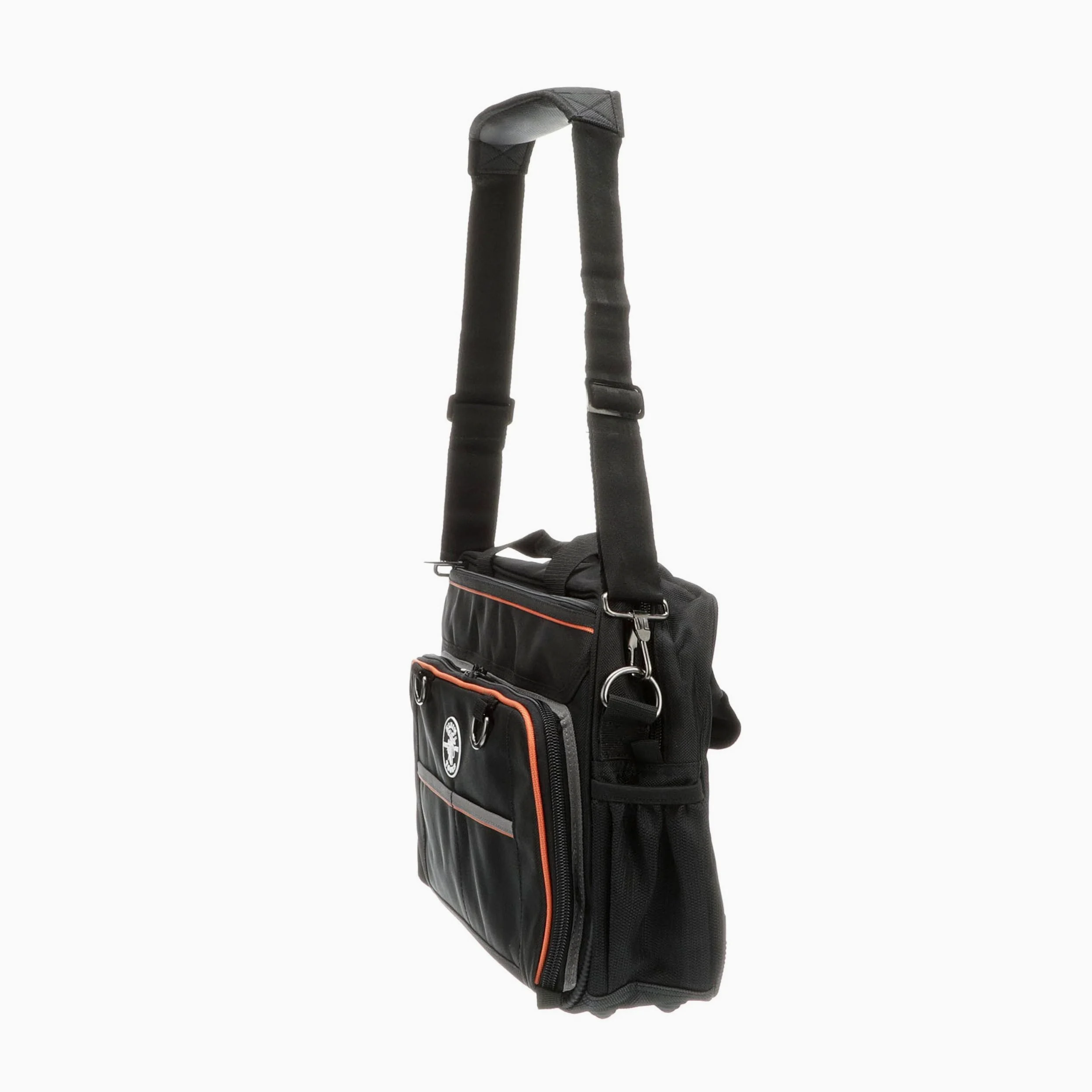 Torba na narzędzia, torba Tradesman Pro Tech z kieszenią na laptopa, czarno-pomarańczowa Klein Tools 55455M