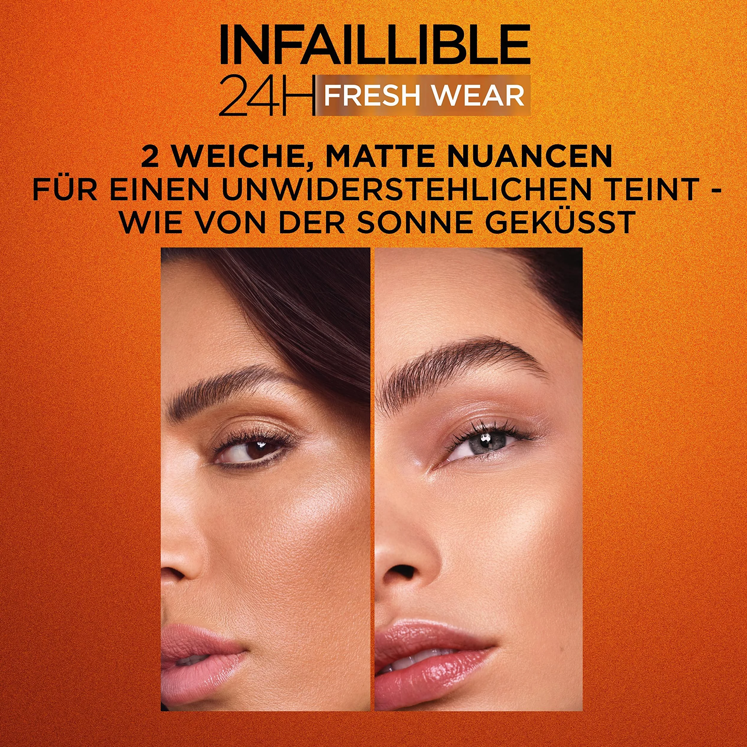 L'Oréal Paris długo utrzymujący się i kryjący brąz, dla naturalnej i matowej opalenizny, Infaillible 24h Fresh Wear Soft Matte, kolor: 350 Medium, 1 sztuka