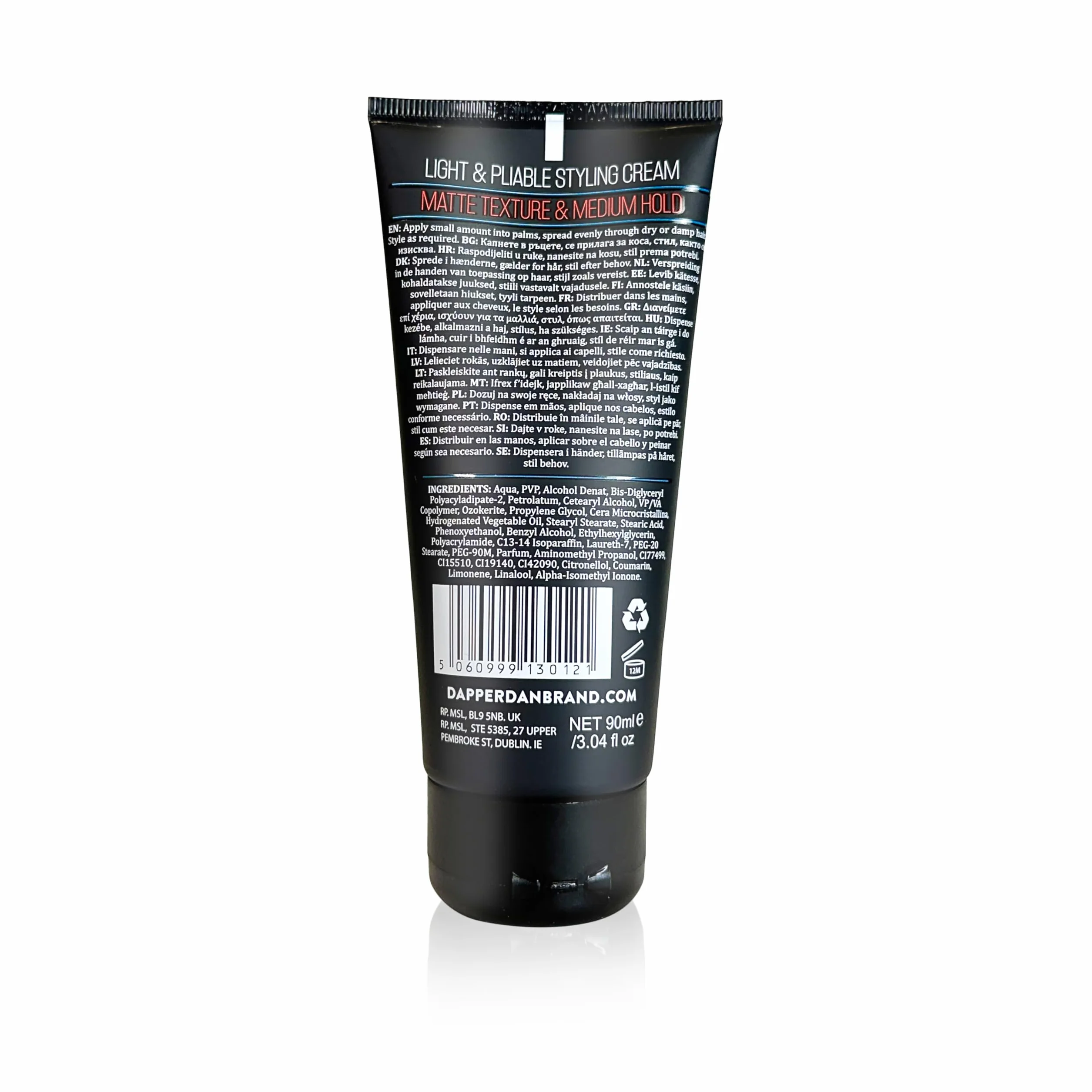 Dapper Dan Signature Style Krem do Stylizacji o Średnim Utrwaleniu z Matowym Wykończeniem 90ml