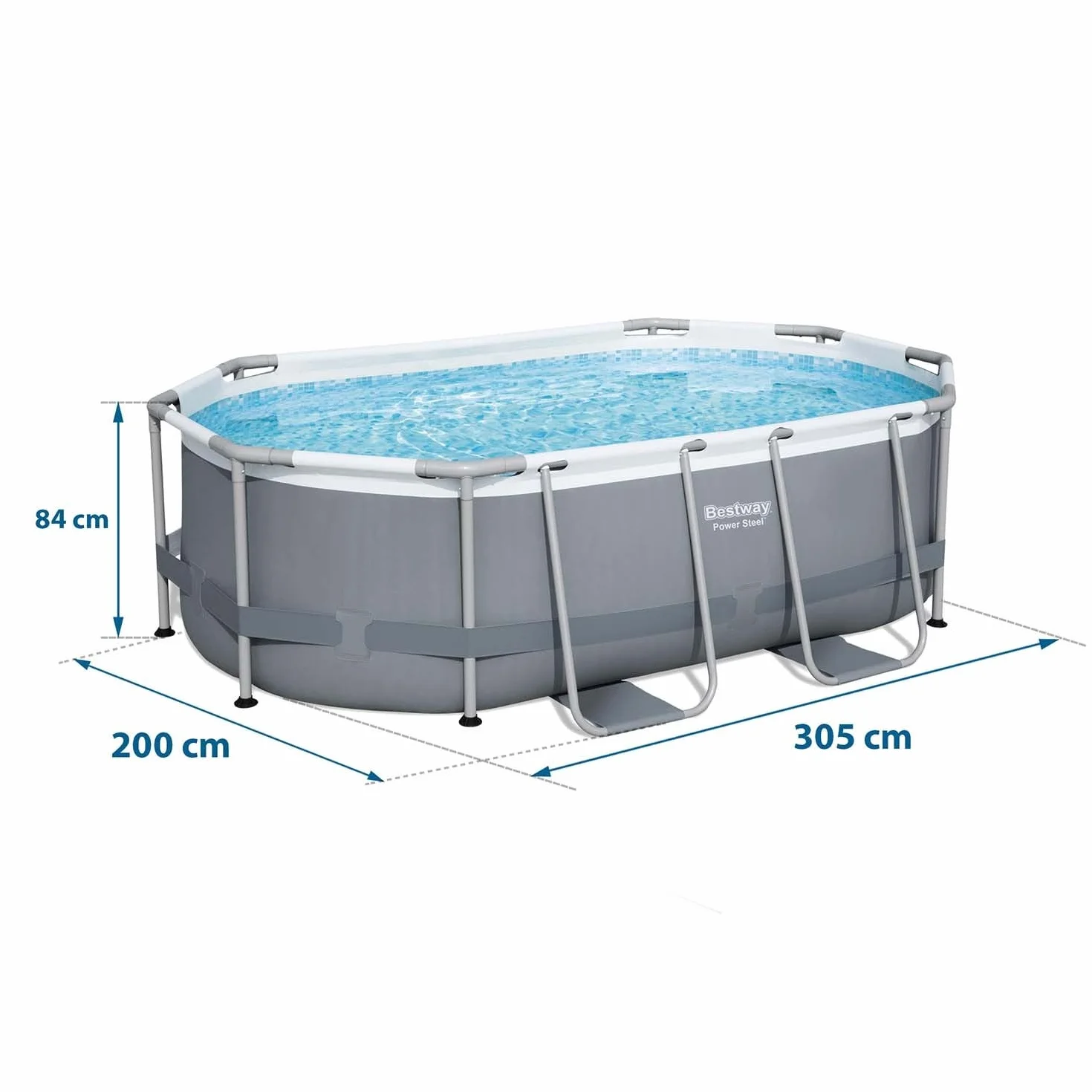 Bestway Power Steel 10' x 6'7" x 33" Oval Pool Set