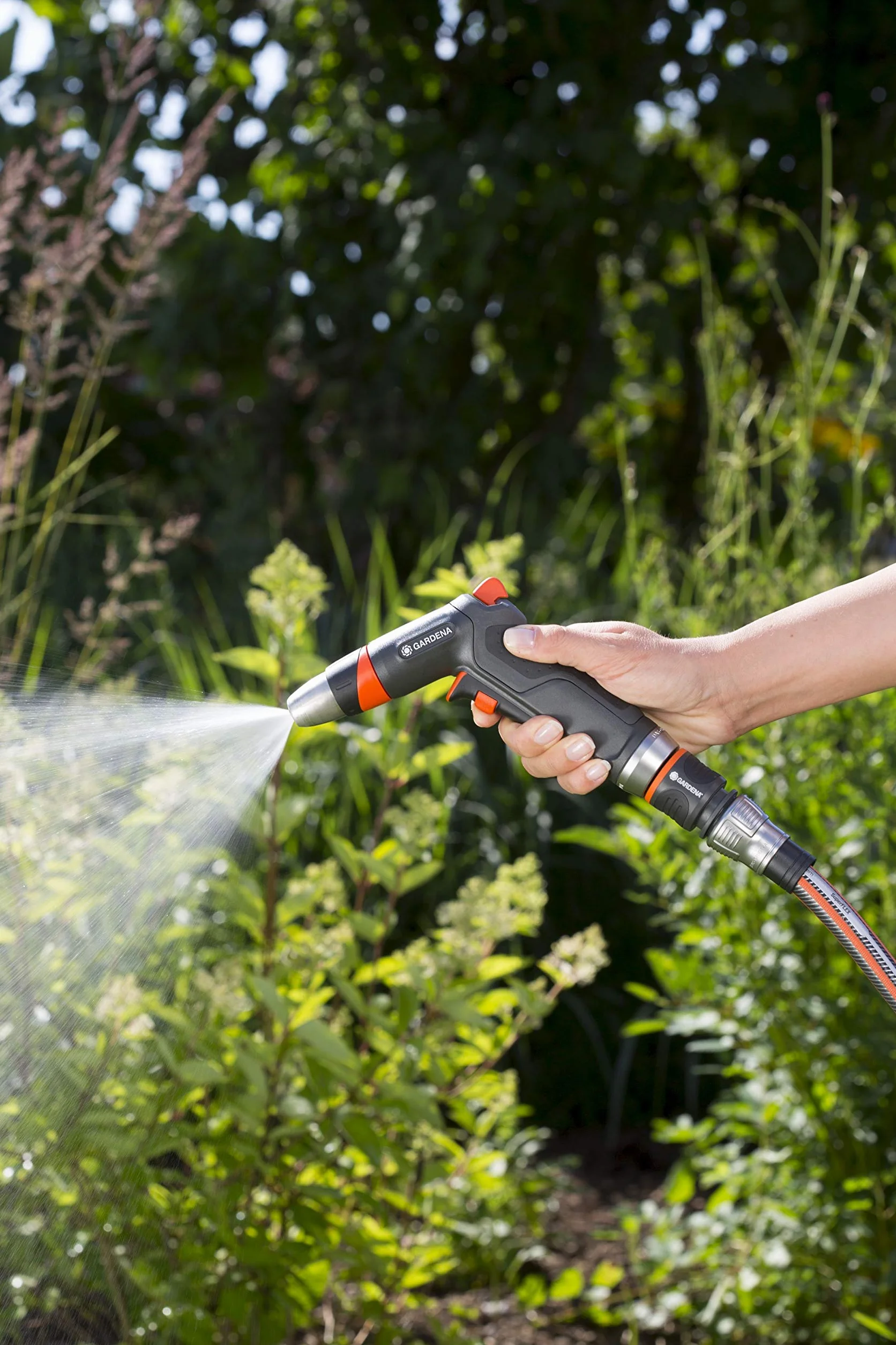 Gardena szybkozłącze ze stopem Premium 13 mm (1/2") - 15 mm (5/8"): Aquastop, szybka zmiana urządzenia, zabezpieczenie przed wygięciem, wgłębienia do chwytania, mrozoodporne, zapakowane (18253-20)