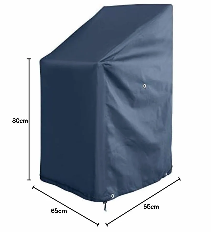 GardenMate – pokrowiec ochronny na krzesła ogrodowe z tkaniny poliestrowej Oxford – 65 x 65 x 80/120 cm – ANTRACYTOWY – jakość premium, wysokiej jakości tkanina poliestrowa Oxford 220 gsm
