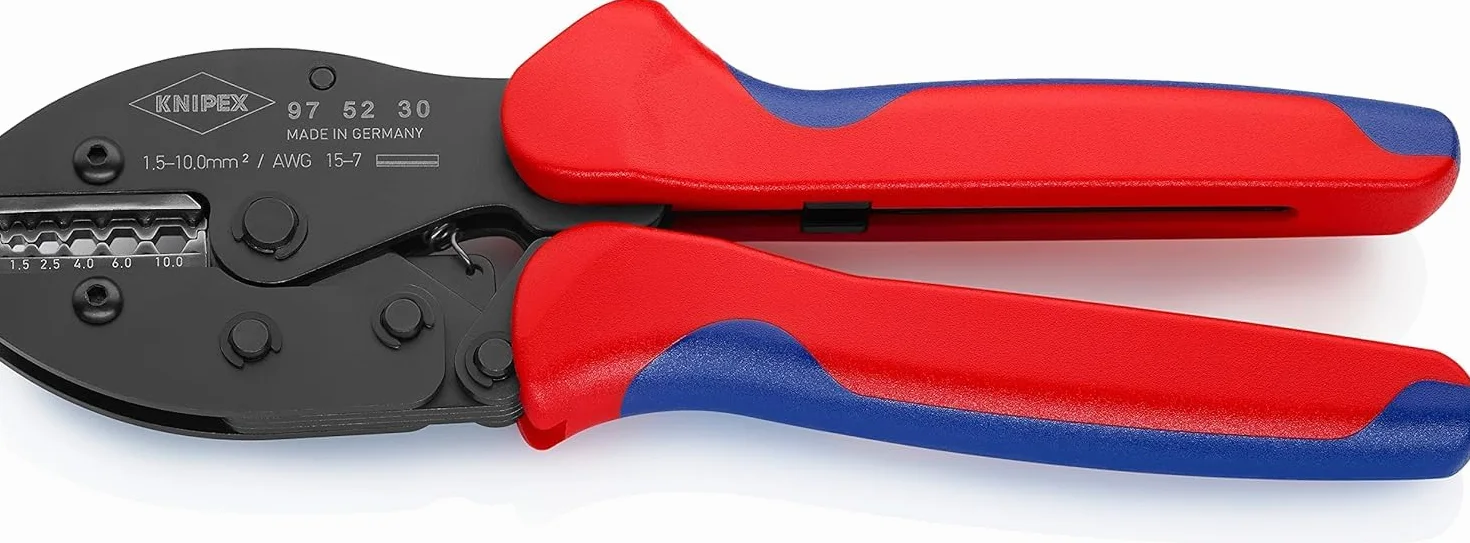 KNIPEX PreciForce Szczypce do zagniatania z osłonkami wielokomponentowymi 220 mm, 97 52 30