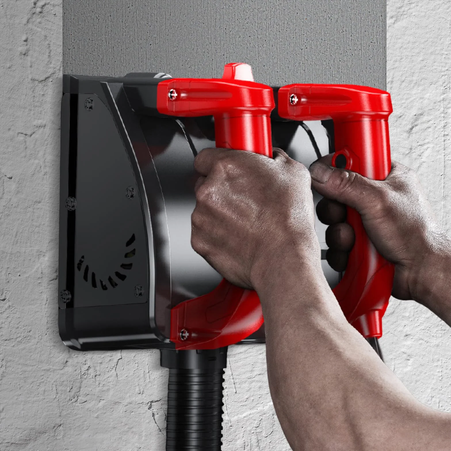 Elektryczna strugarka ścienna, 1680 W, 3000 obr./min, przenośna strugarka elektryczna z regulowaną głębokością cięcia, do betonu, frezarki gipsowej do betonu i ścian tynkowych