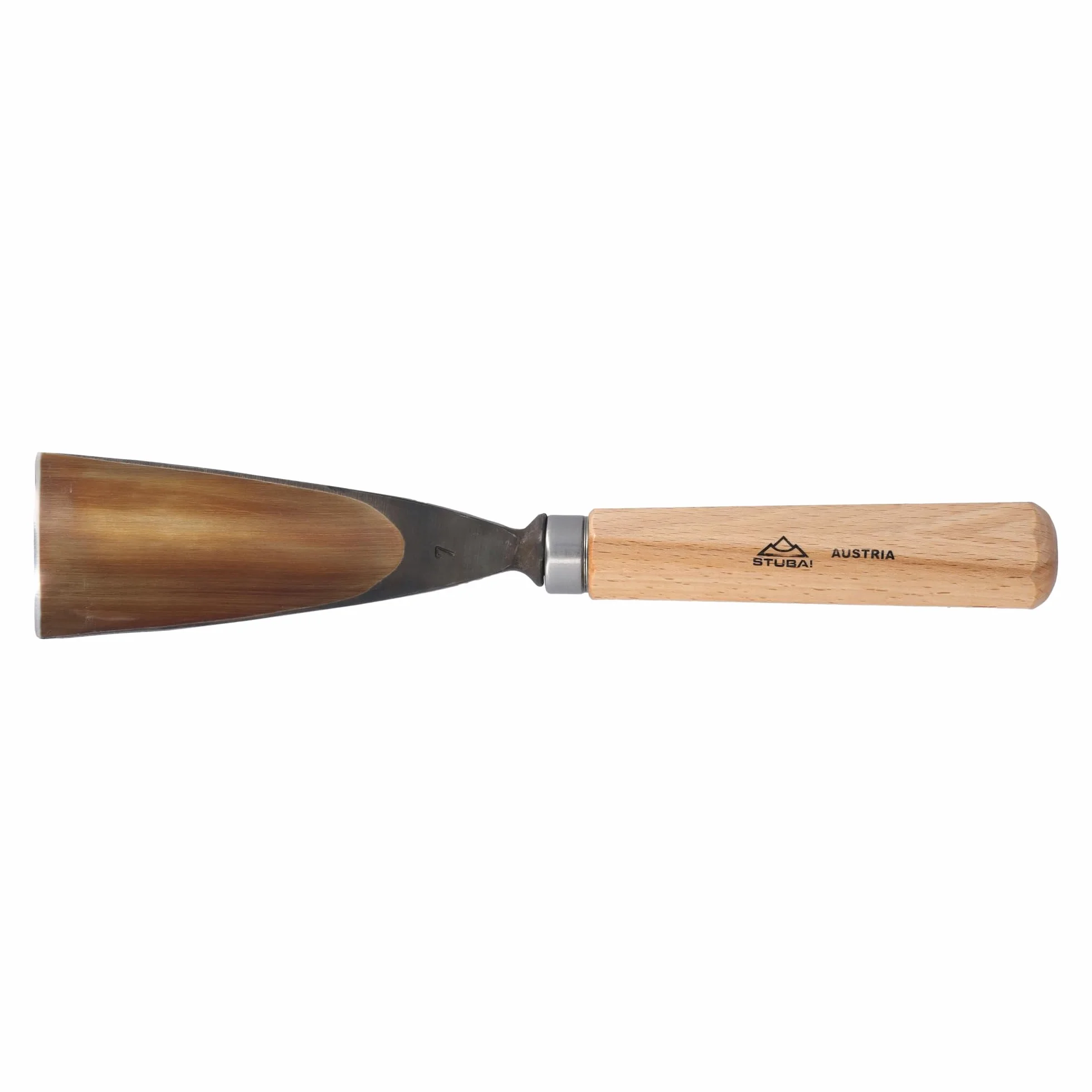 Stubai 520750 Typ 7 Dłuto do rzeźbienia w drewnie z drewnianym uchwytem, złoty/beżowy, 50 mm