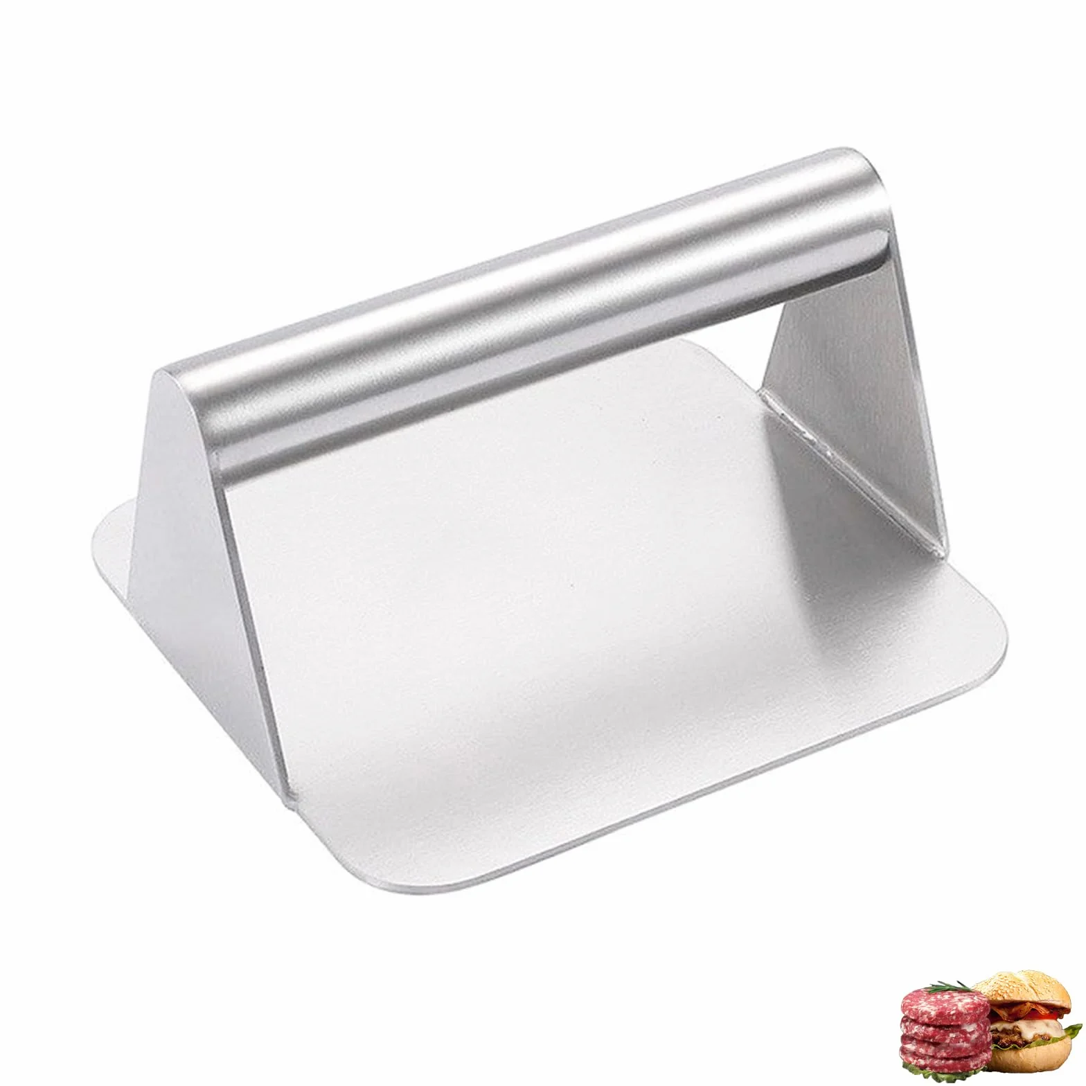 Prasa do burgerów ze stali nierdzewnej kwadratowa do grillowania Flat Top Grill