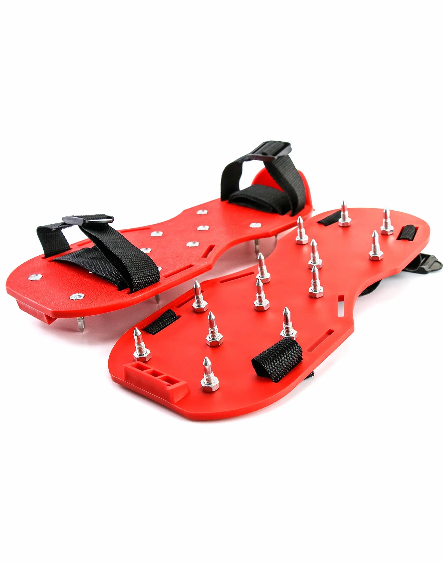 QWORK Buty Gunite z kolcami 2,5 cm do podłóg epoksydowych, zielony (para)