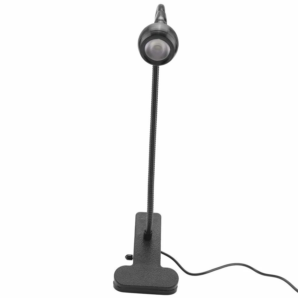 Clip on Light Lampki do Czytania, LED Biurkowa USB materiał Aluminiowy Ochrona Oczu Book Clamp Light 360 ° Elastyczna Zaciskowa na Gęsiej Szyi na Biurko (Ciepłe światło)