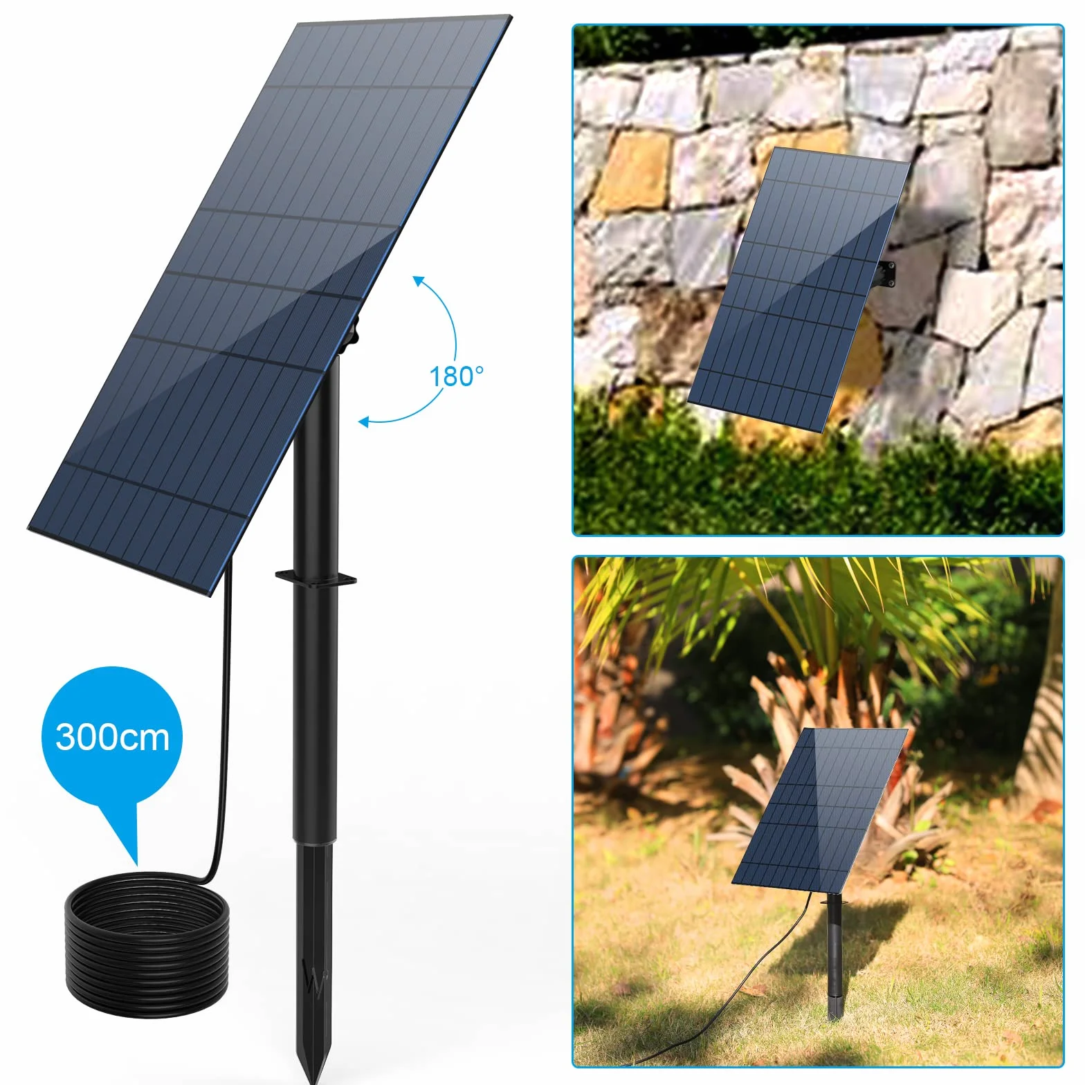 AISITIN Fontanna solarna 10 W, do samodzielnego użytku zewnętrzna fontanna solarna z 12 dyszami, fontanna solarna do basenu, kąpieli dla ptaków, małych stawów, dekoracja basenu