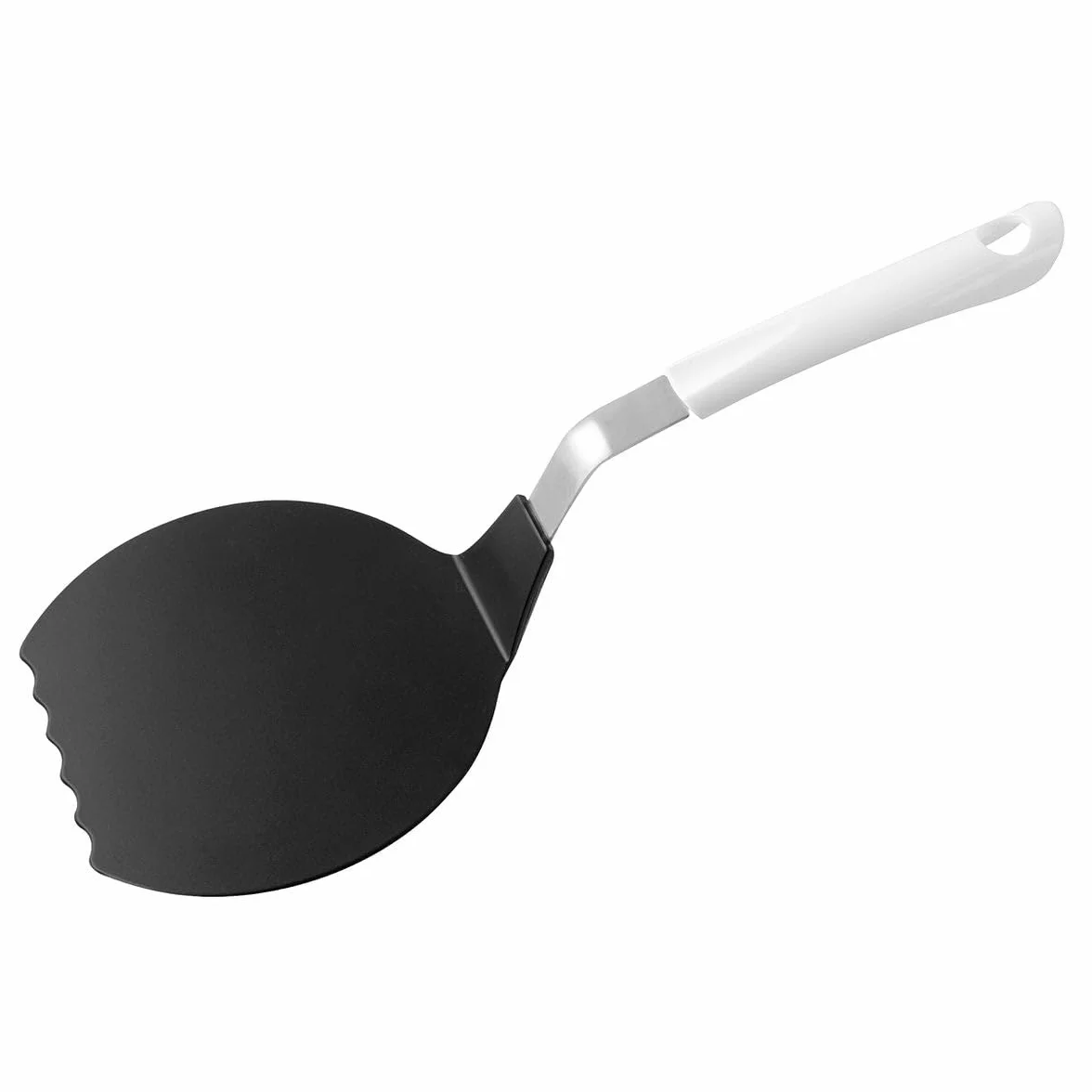 Fackelmann Łopatka do omletów 34,5 cm ARCADALINA Crepewender z tworzywa sztucznego biały srebrny czarny