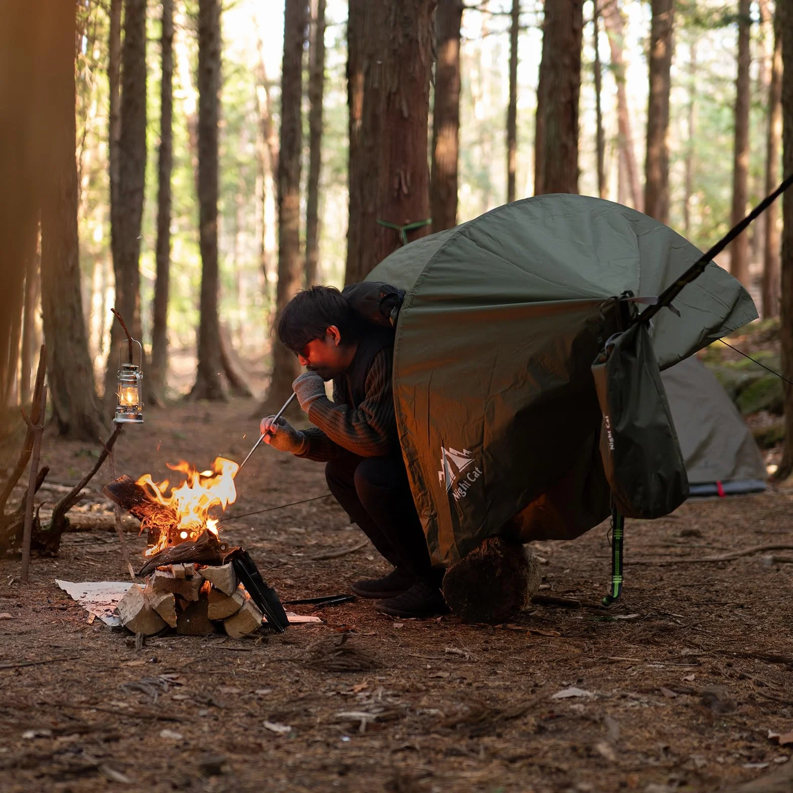 Namiot Hamakowy z Moskitierą Wodoodporny dla 1 Osoby Camping