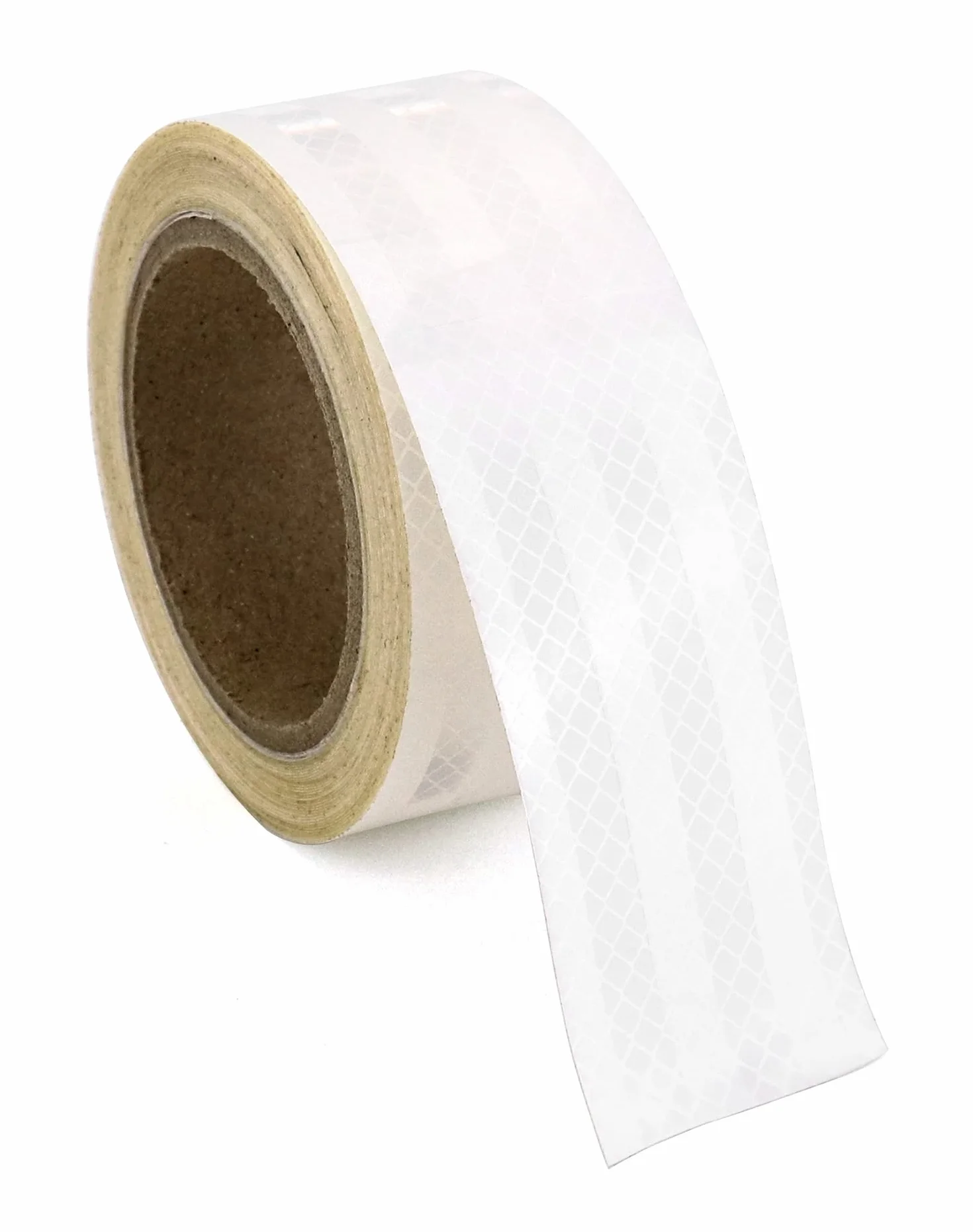 QWORK® Taśma odblaskowa samoprzylepna - 5cm x 10M - Wodoodporna taśma odblaskowa ostrzegawcza do pojazdów, samochodów, przyczep, na zewnątrz (biała)