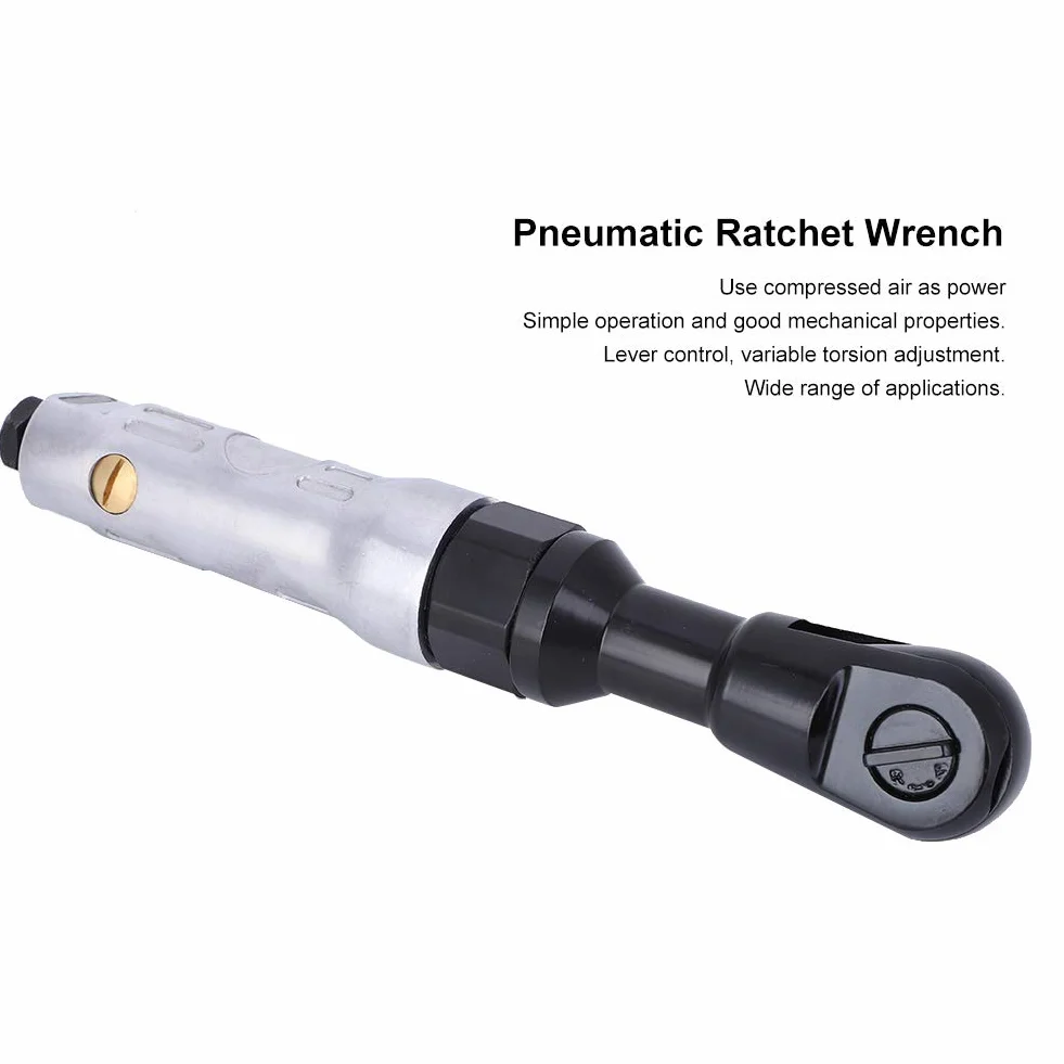 Pneumatyczny klucz grzechotkowy 1/2 cala |45 ft - lbs Siła skrętu dla wymagających śrub/nakrętek |Narzędzie 150 obr./min, 90 PSI do zastosowań w motoryzacji/maszynach /