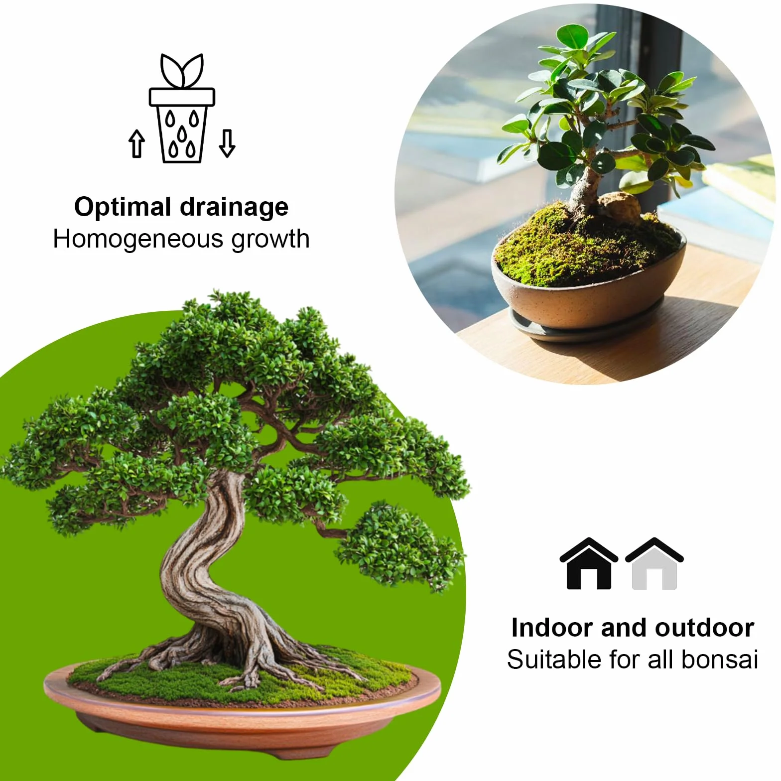 Ziemia doniczkowa do Bonsai 2L Mieszanka torfu lapilli i piasku