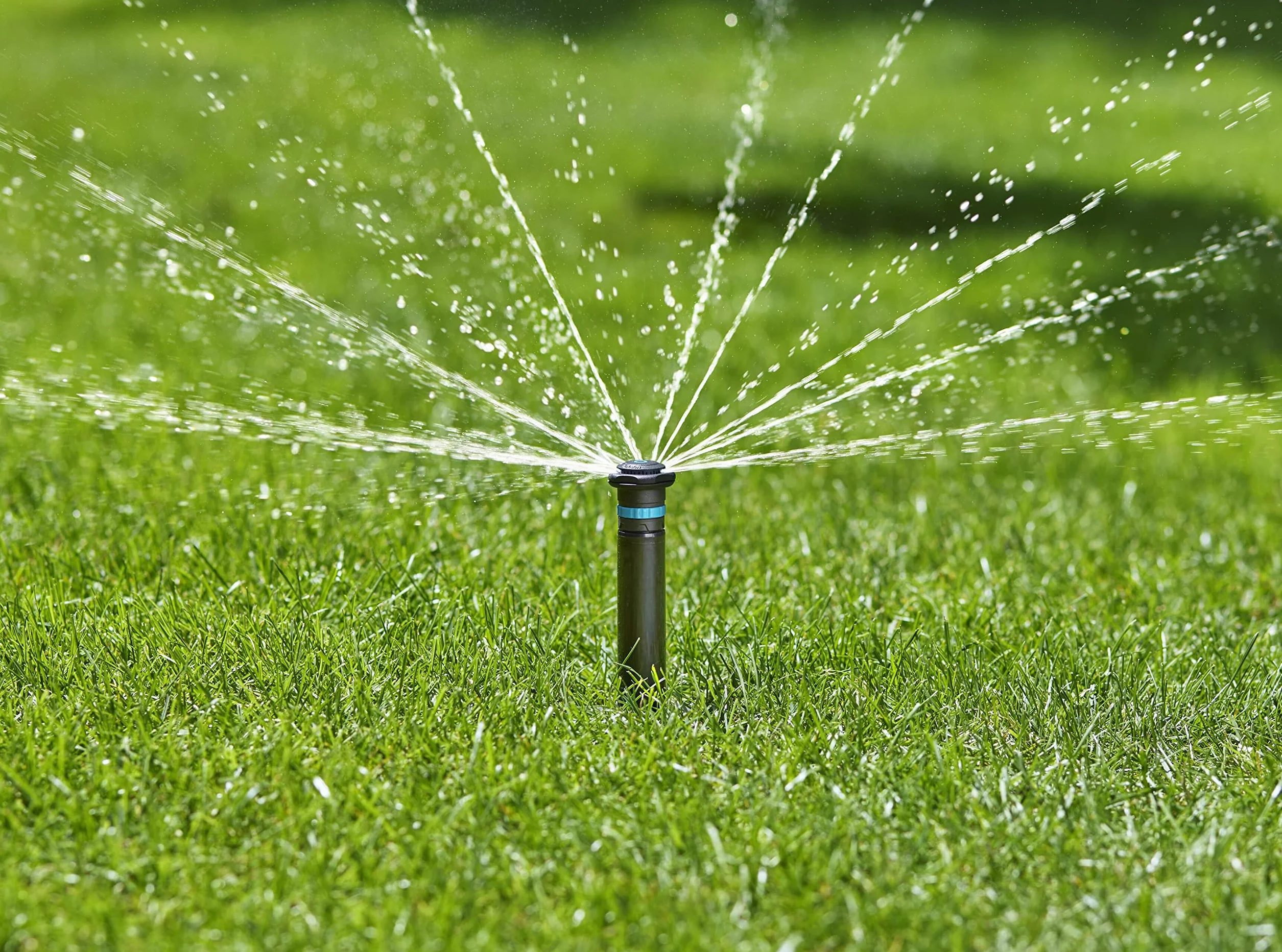 Gardena system tryskaczowy wpuszczana deszczownica MD40 do 40 m² zasięg 2,5-3,5 m gwint 3/4 cala