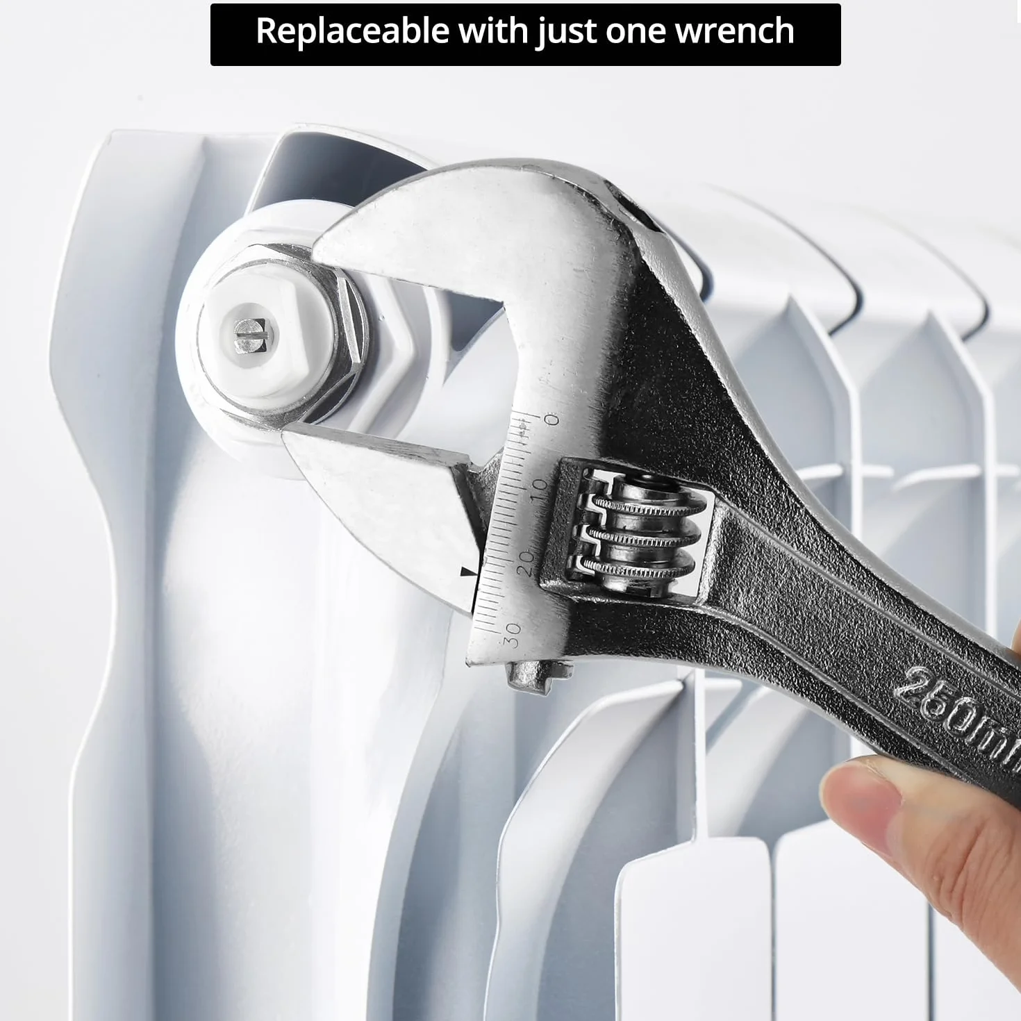 QWORK® 4 sztuki zatyczek do zaworu odpowietrzającego do grzejników, śruba odpowietrzająca do grzejnika 1/2"