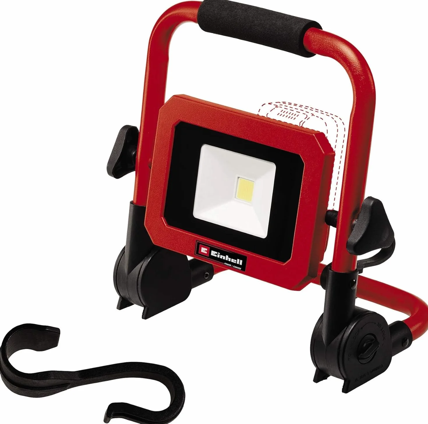 Einhell 4514115 Lampa, Czerwony/Czarny, ‎27,5 x 28 x 7 cm; 1,15 kg