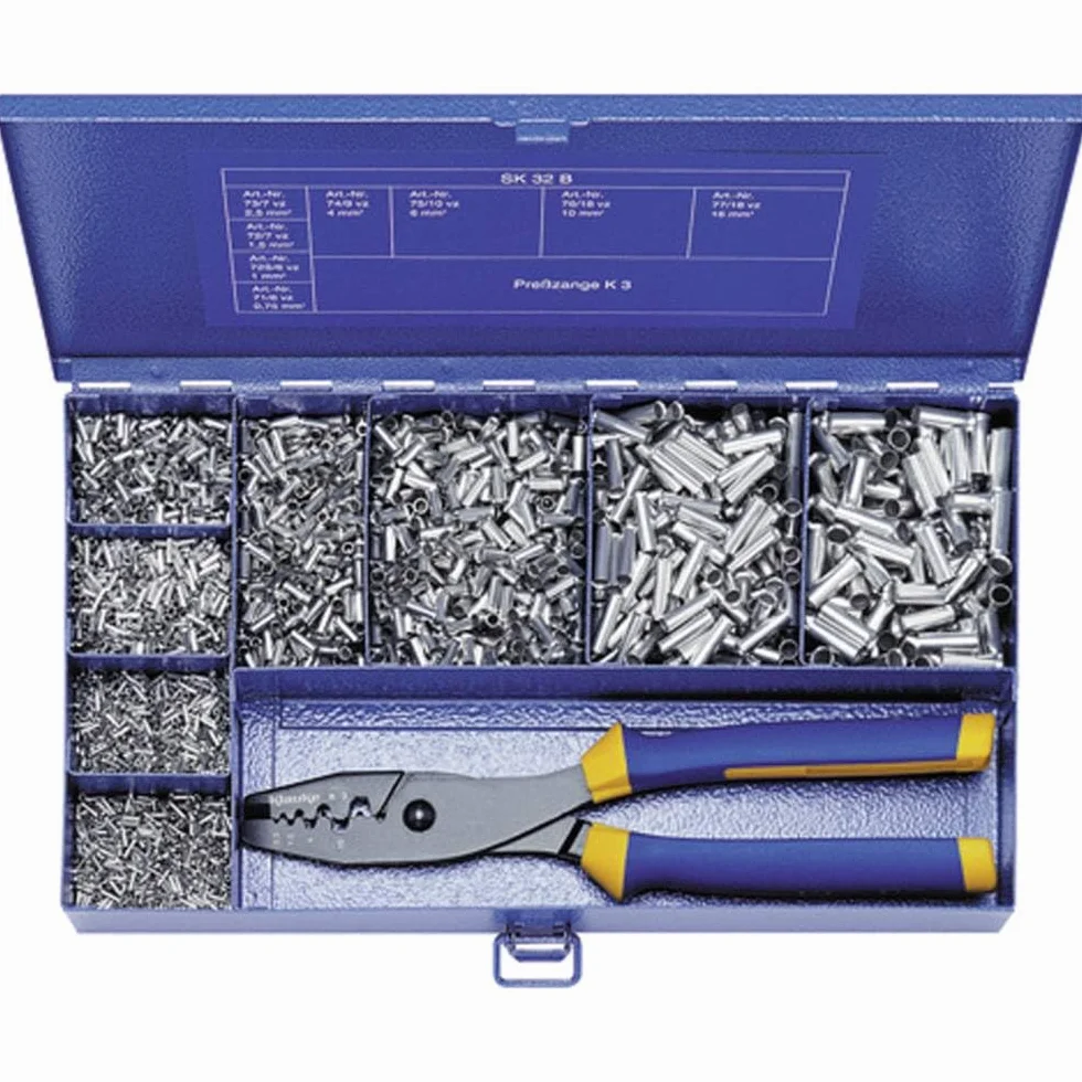 Klauke SK32B Asortyment łusek kablowych 0,50 mm² 16 mm² metal 4900 szt