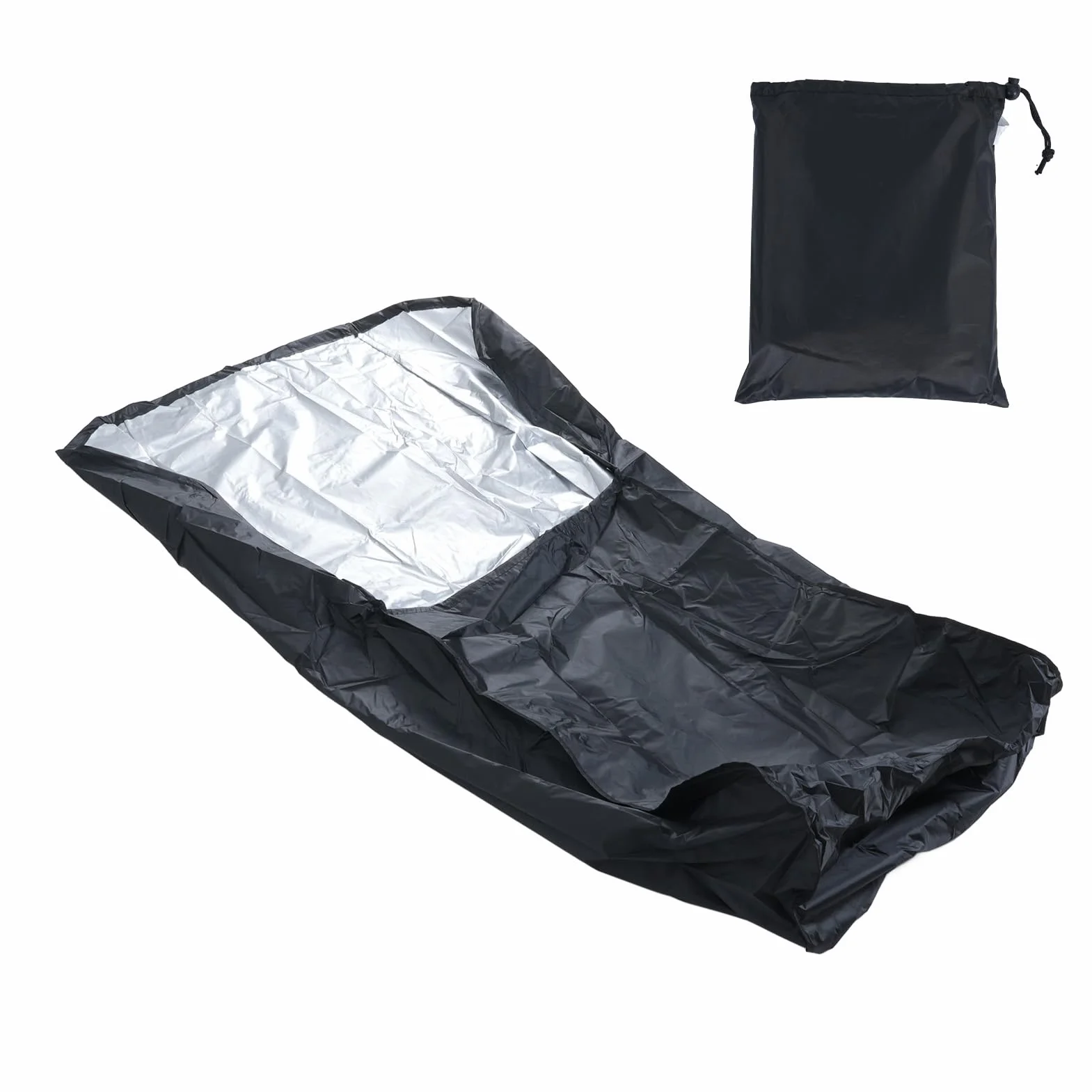 Pokrywka Kosiarki Xford Universal Fit Push Lawn Mower 210D Oxford Fabric Cover z Torbą, Czarny