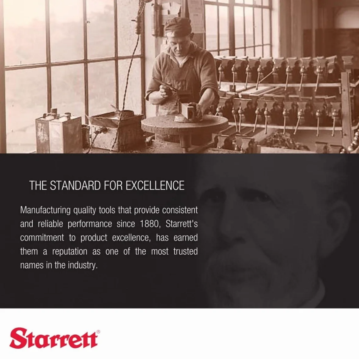 Starrett 117B Punch środkowy z okrągłym chwytem