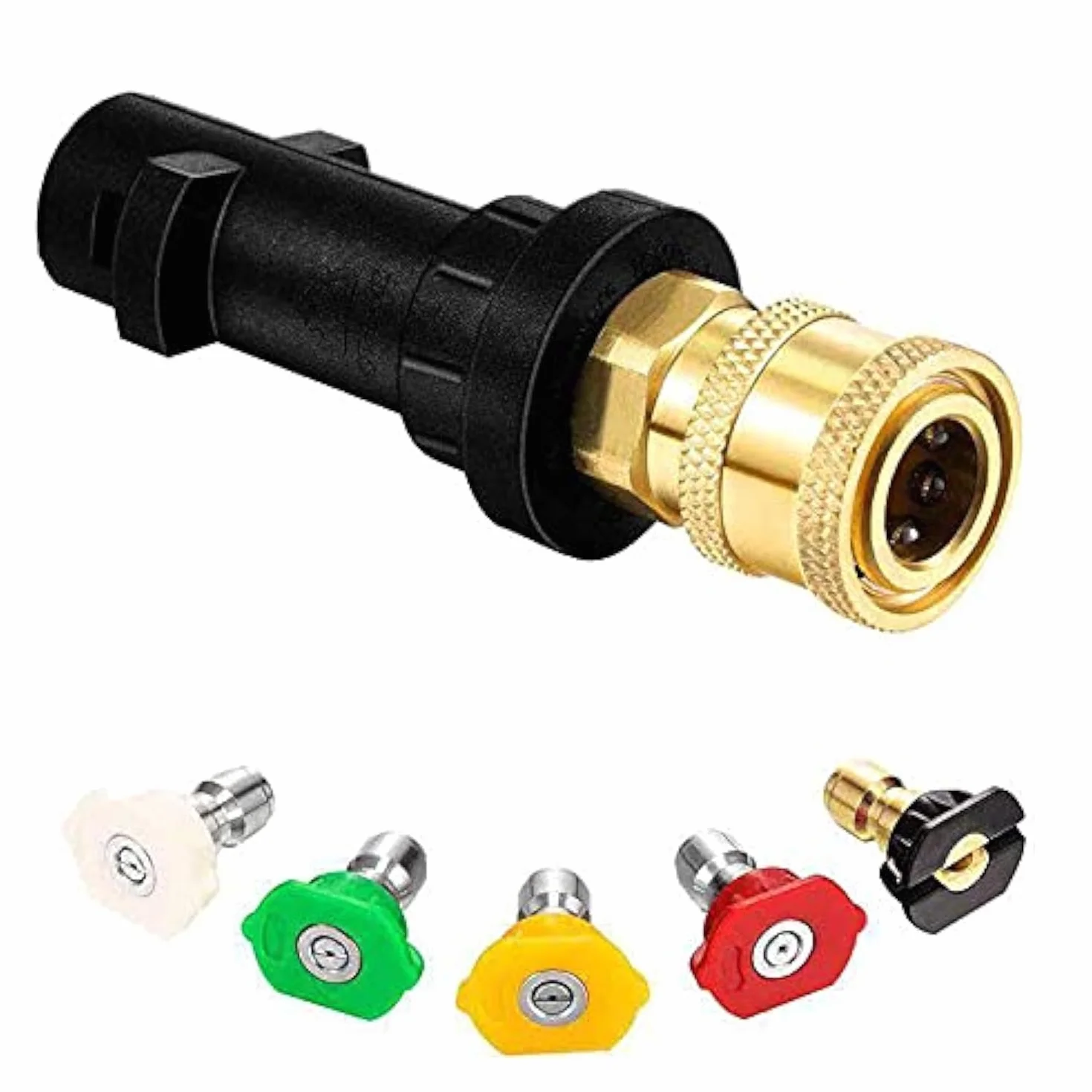 Końcówka Dyszy 1/4'' do Karcher K2 K3 K4 K5 K6 K7 Czyszczenie Ciśnieniowe Mosiężny Adapter