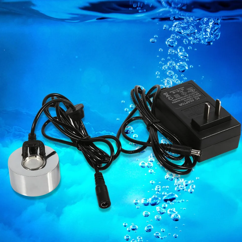 Mist Maker 24 V Ultradźwiękowy Nawilżacz Stacjonarny Fogger Fontanna Staw z Adapterem 100-240 V