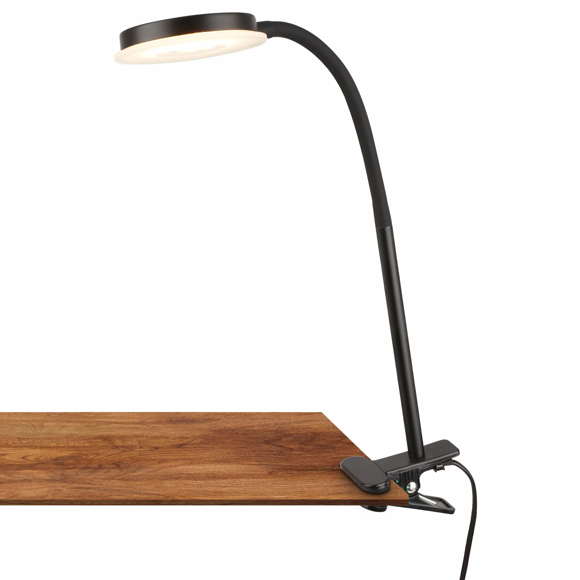 BRILONER - Lampa biurkowa z przełącznikiem kablowym, ciepła biała barwa światła, obrotowa, lampka do czytania, lampa zaciskowa, lampka zaciskowa, lampka nocna, lampka do czytania dla dzieci, lampa