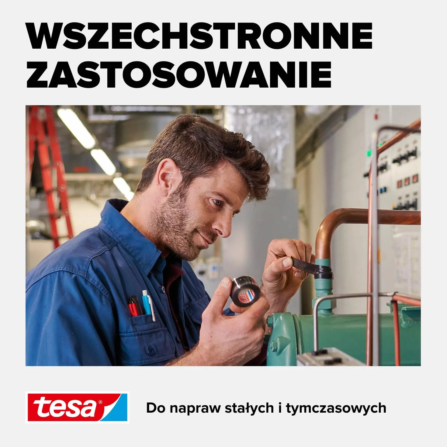 Tesa 56064-00001-00 Taśma Uszczelniająca, Czarny, 2,5m x 19mm