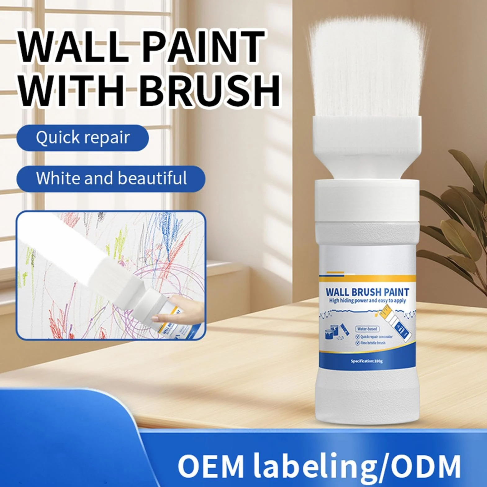 Home Repair Kit, Paint, Safe Home Use Wall Stain Remover, Easy Touchup