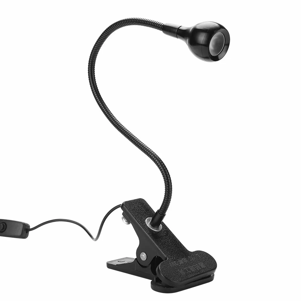Lampa UV ultrafioletowa LED, USB 3W Lampa kleju UV Ultrafioletowa dioda LED Fioletowe światło USB Z klipsem i przełącznikiem do naprawy telefonu banknot fluorescencyjny