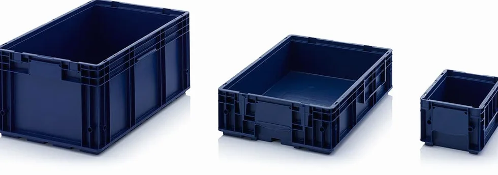 24 x R-KLT pojemnik 30 x 20 x 14,7 * bagażnik na małe ładunki niebieski 30x20x14 Euro pojemnik przemysłowy KLT 3215