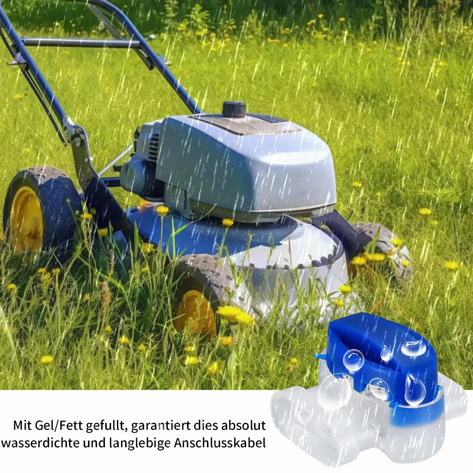 Złącze kablowe wodoszczelne do robota koszącego, 25 zacisków, kabel ograniczający