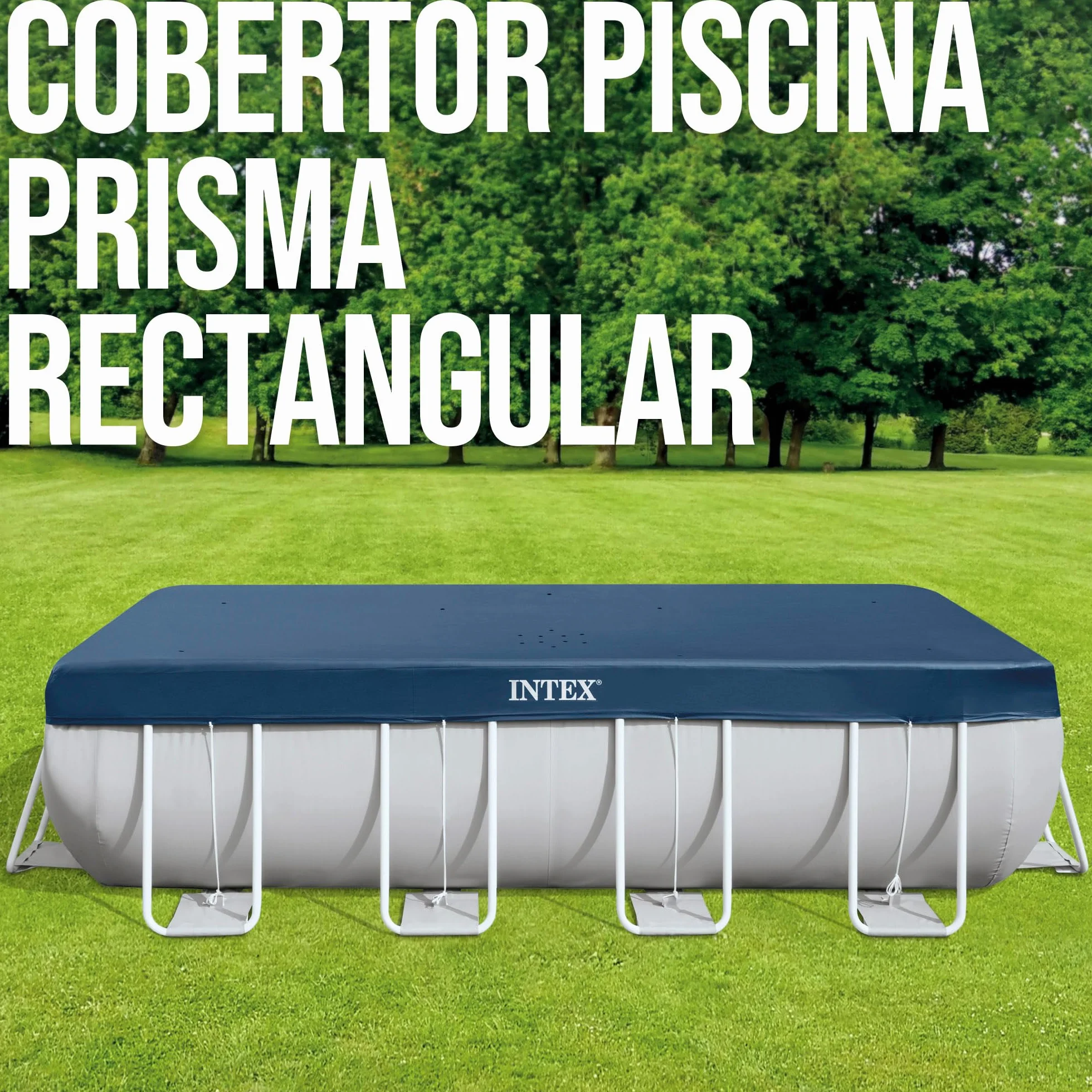 Intex Rectangular Basen Ogrodowy, Niebieski, 389 x 184 cm