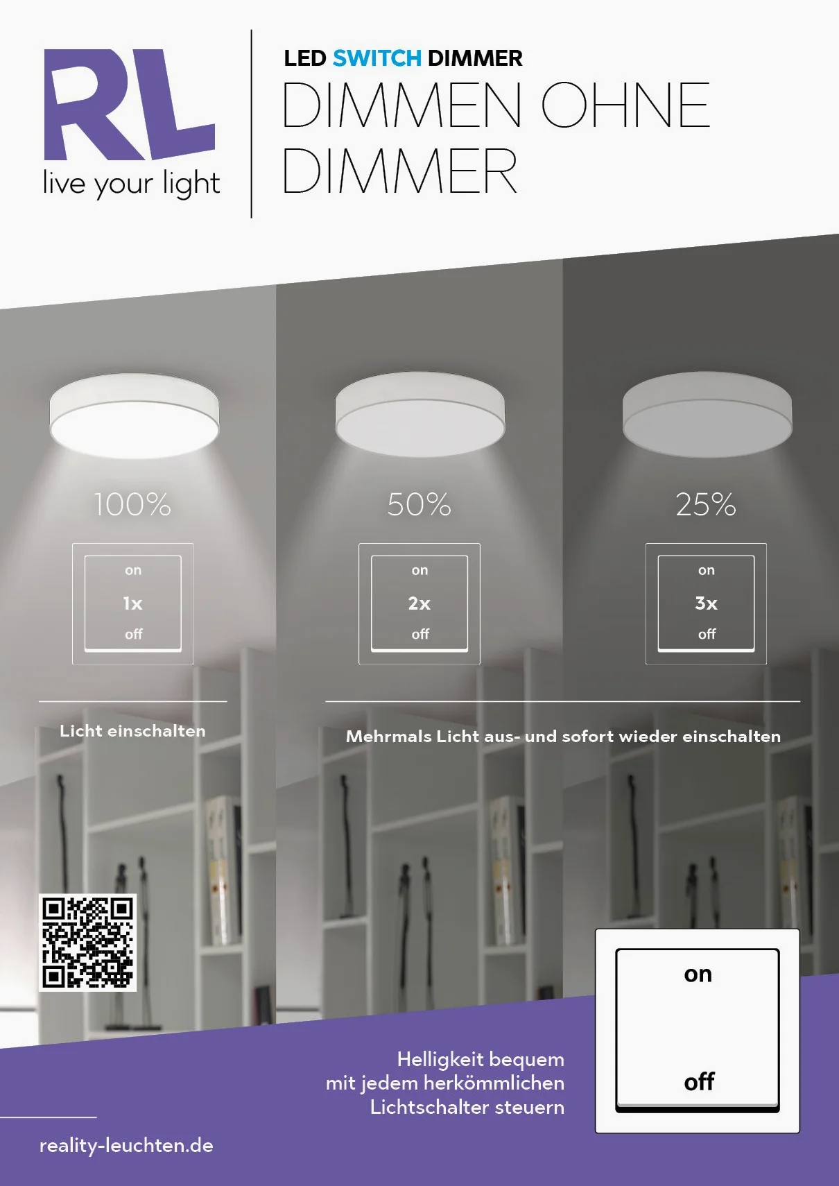 Reality Leuchten Corso R64423132, metal matowy czarny, z diodą LED 36 W, pilot zdalnego sterowania