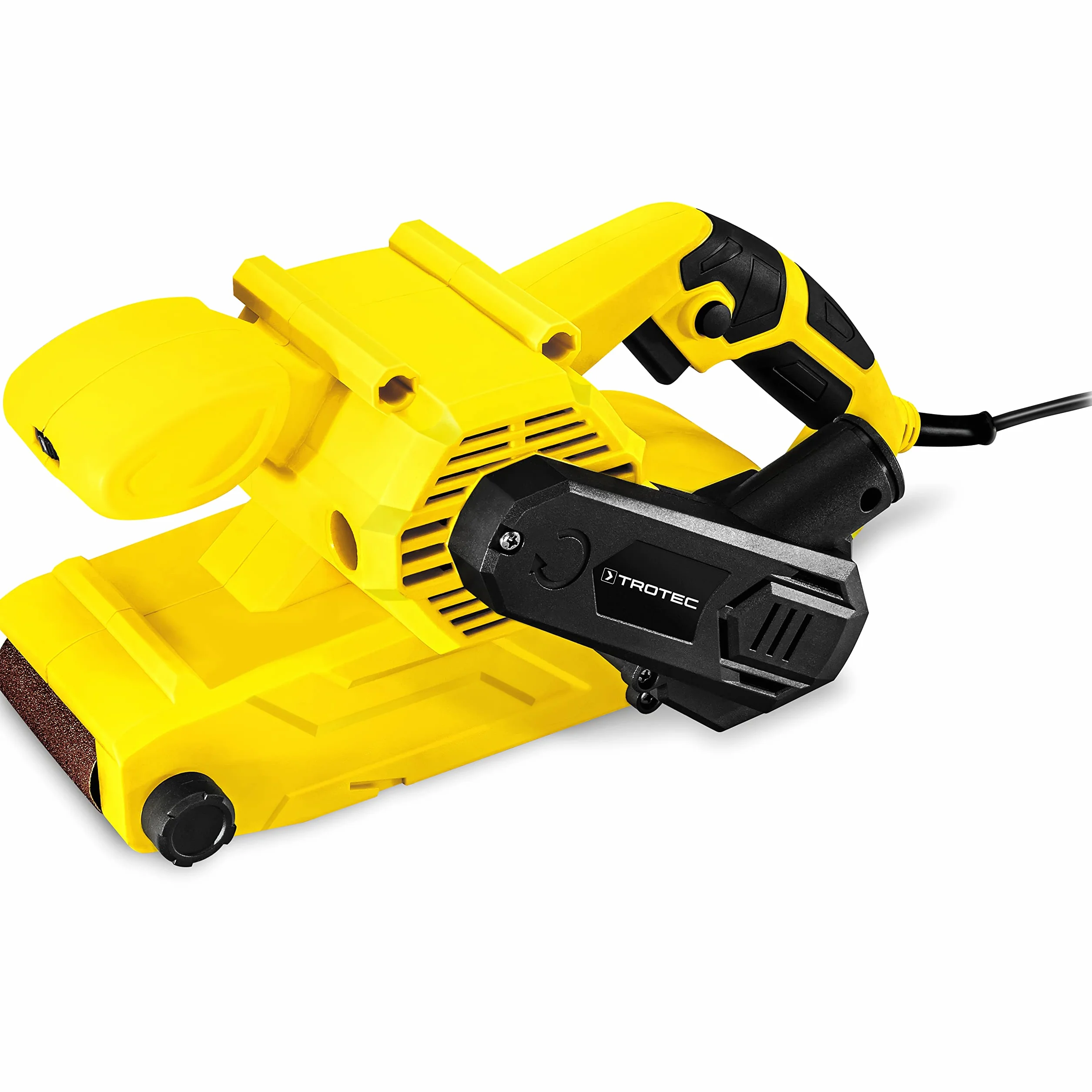 TROTEC Szlifierka taśmowa PBSS 10‑900 – moc 900 W, prędkość obrotowa 1030–3270 obr/min, powierzchnia szlifowania: 75 x 154 mm