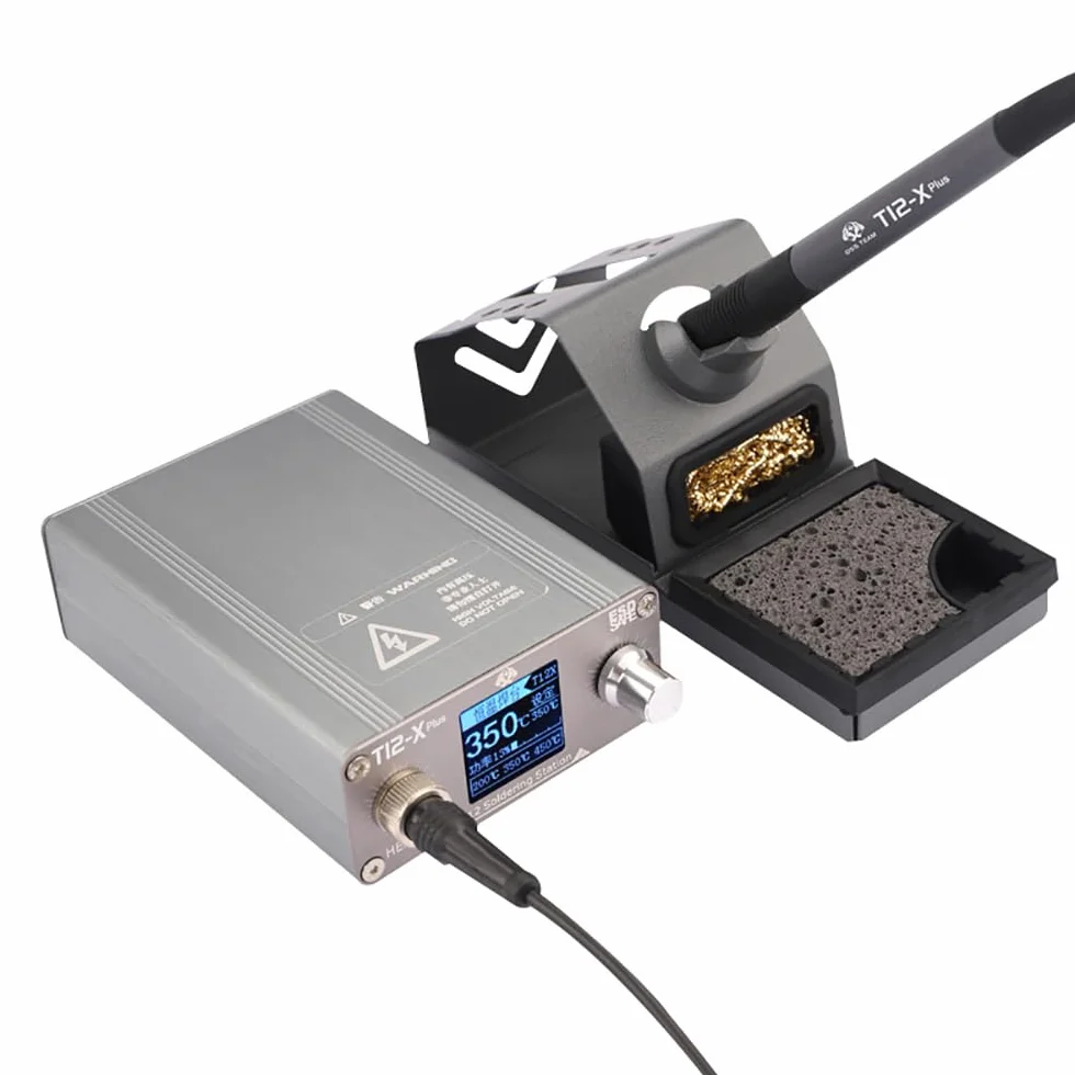 Toplionace Stacja Spawalnicza T12-X Plus z Cyfrowym Wyświetlaczem do Naprawy Mobilnej Inteligentna Platforma do Lutowania Temperaturowego Narzędzia do Przeróbki PCB BGA (T12-X Plus)