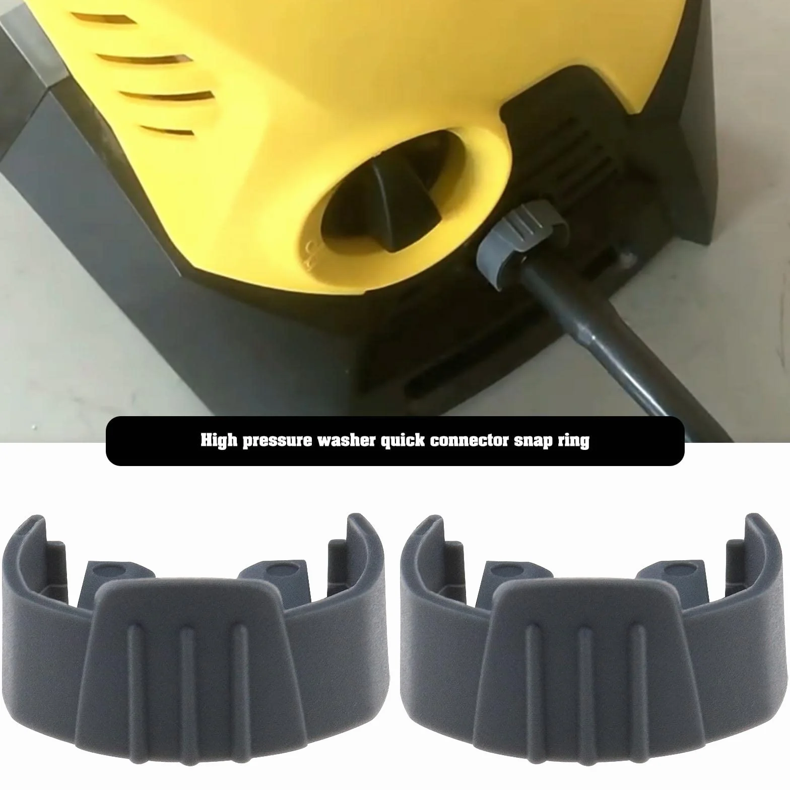 Pierścień zatrzaskowy do myjki Karcher K2 K3 K4 K5 K6 K7 2 szt. szary