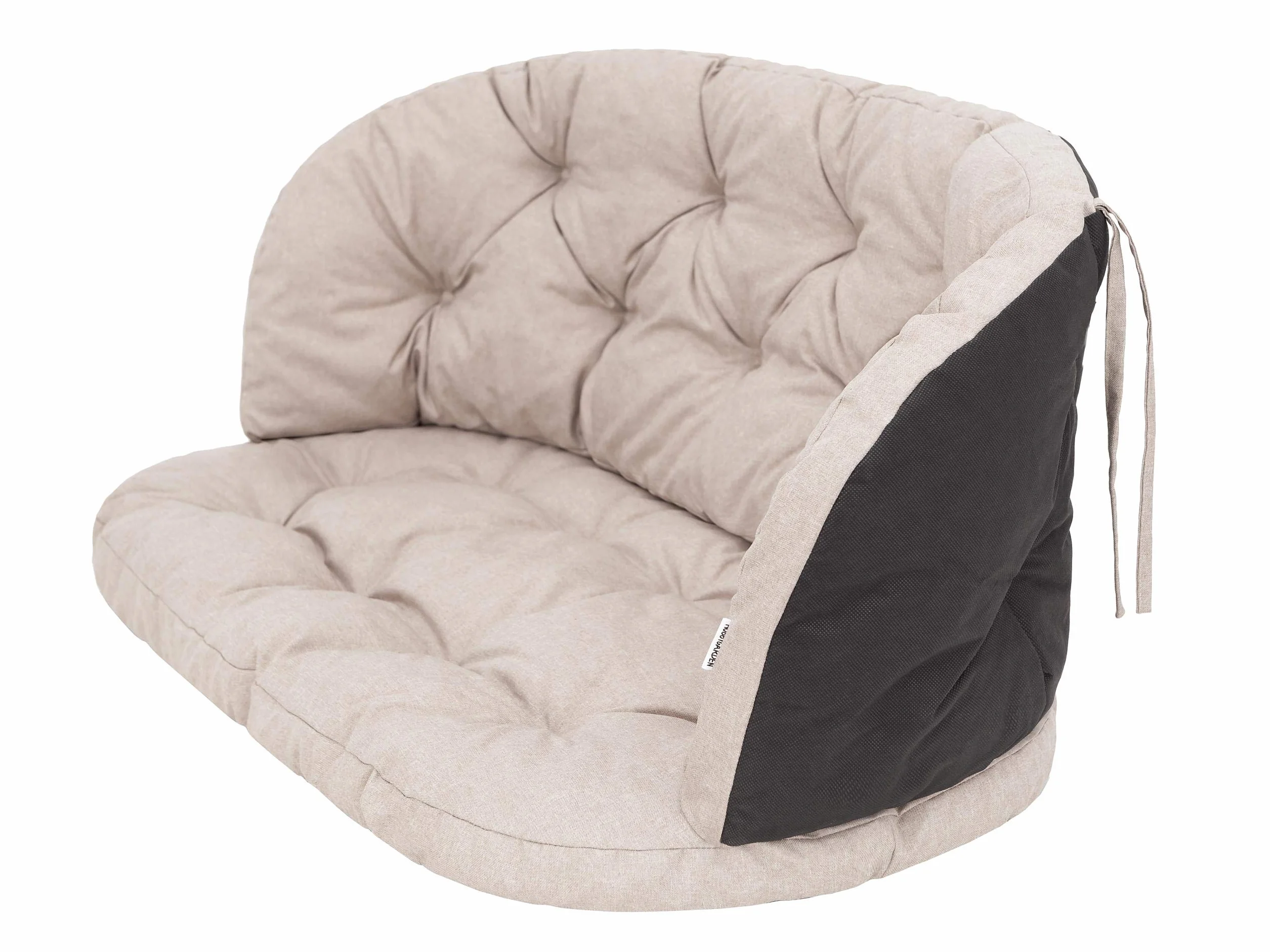 PillowPrim Poduszki do mebli rattanowych, zestaw rattanowy, zestaw poduszek na ławkę, poduszki rekreacyjne do leżaków słonecznych, poduszki do sofy 100x50x38 cm beżowe