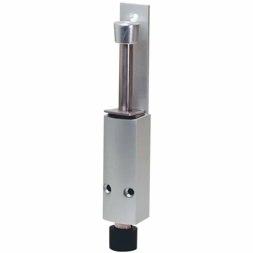 KWS Stoper do drzwi 1222 | stoper do drzwi | skok 60 mm | aluminium srebrne | 1 sztuka