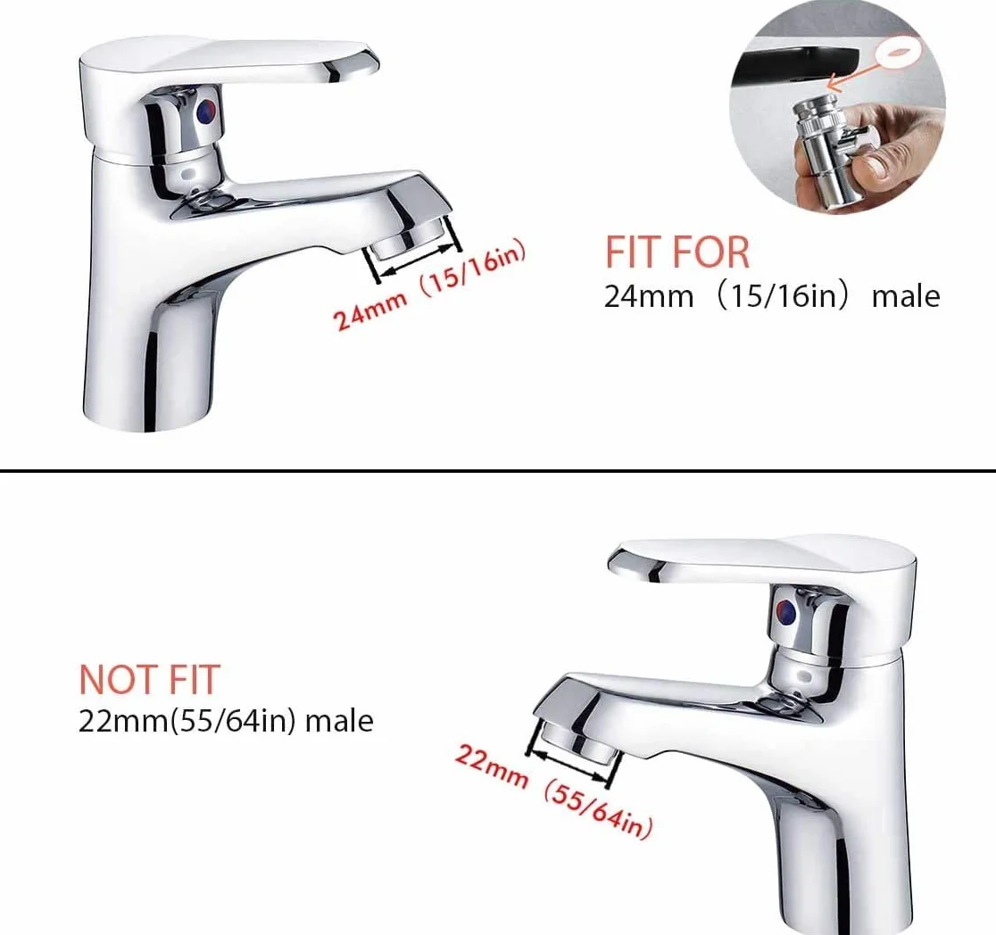 Home Handheld Bidet Zestaw toalety dla niemowląt z rozpylaczem z kranu, wężem i przyłączem, idealny do mycia włosów lub czyszczenia umywalki (srebrny)