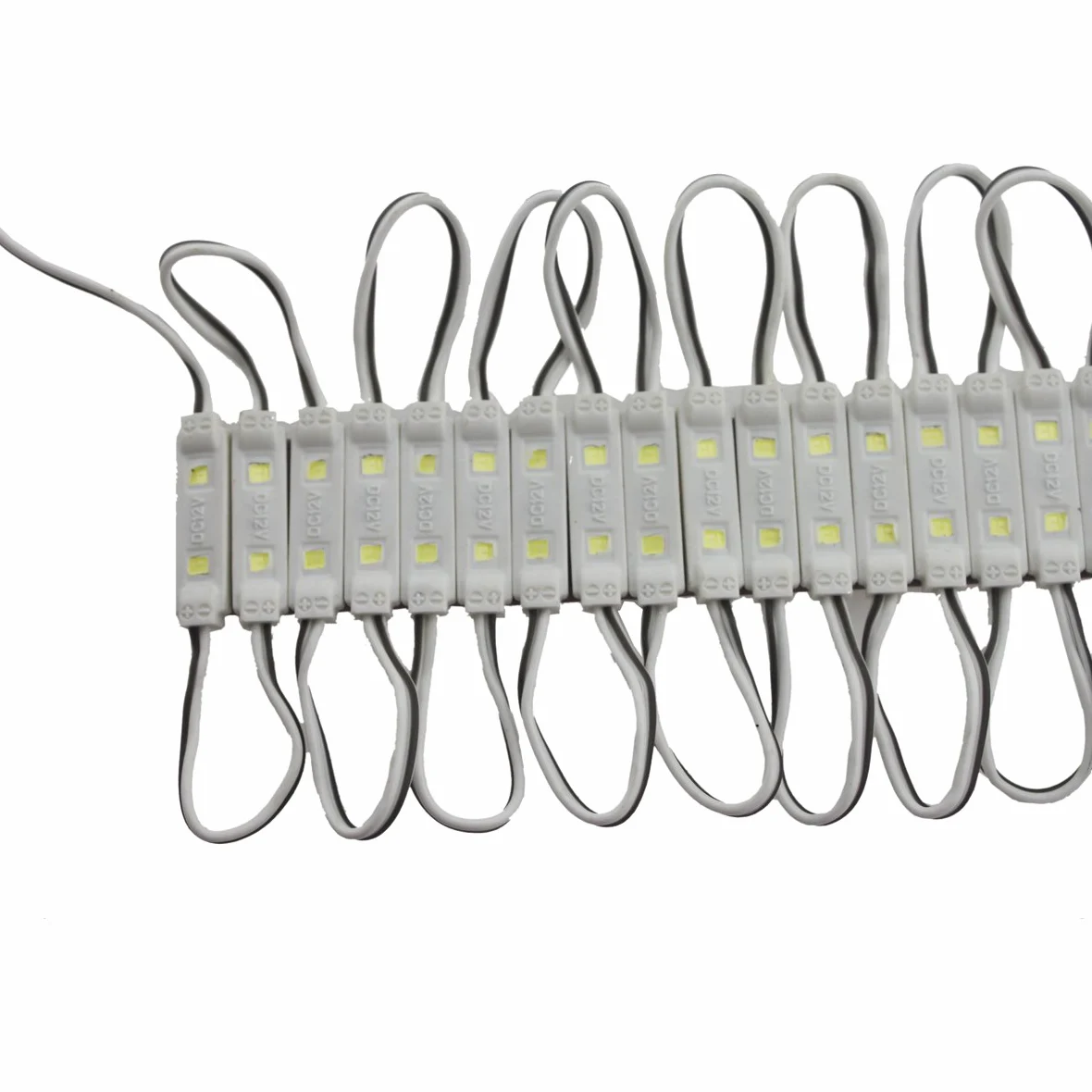200 diod LED 2835, 2 x moduł LED 80-90 lm na moduł, wodoszczelne, dekoracyjne światło do znaków reklamowych, z taśmą klejącą na tylnej stronie nowoczesne klapki letnie kolorowe klapki z