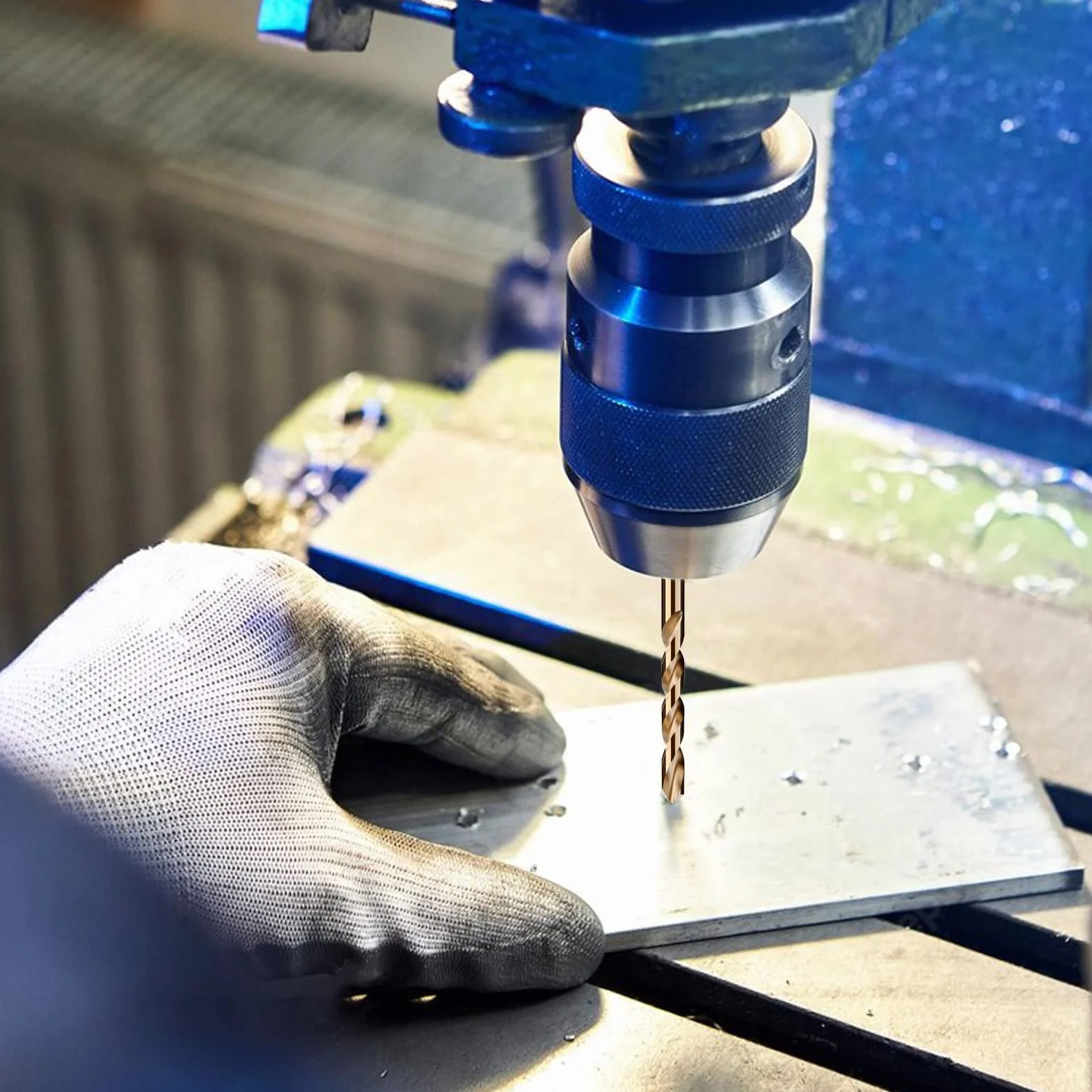 Zestaw wierteł kobaltowych, 29 bitów ze stali szybkotnącej M35 do hartowanych metali, stali nierdzewnej, żeliwa i drewnianych tworzyw sztucznych, z metalowym pudełkiem indeksowym, 1/16"-1/2"