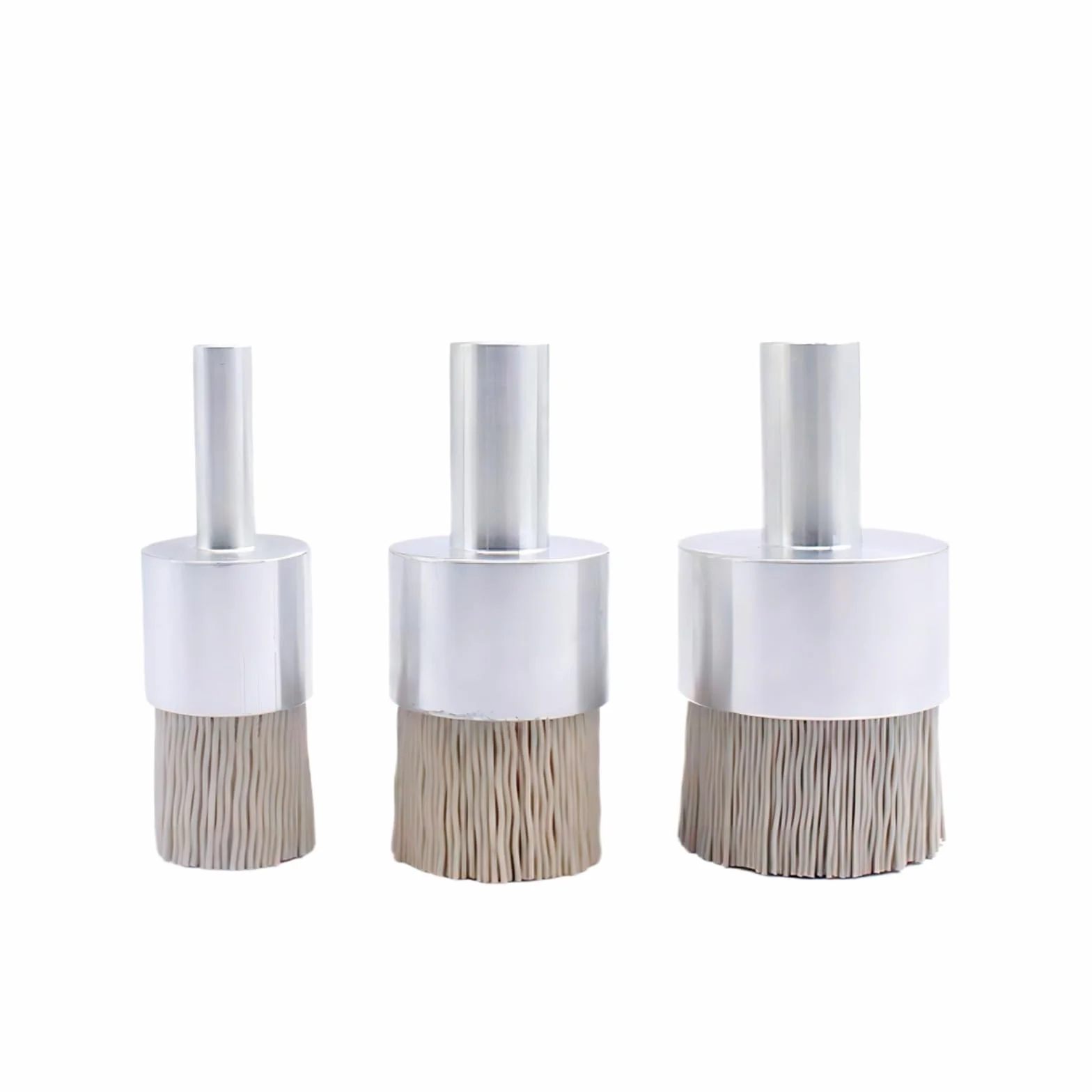Nasadki szczotkowe do wiertarek, Zestaw szczotek końcowych metalowego koła garnkowego Wiertło Tlenek glinu Nylon ścierny 4-28 mm, ziarno 240-500(0.55in(14mm) 320Grit)