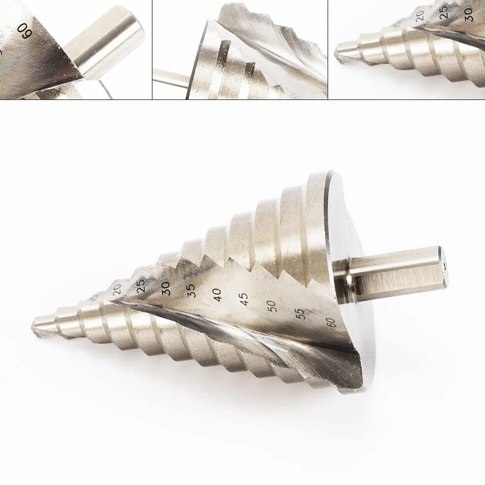 HSS wiertło stopniowe 6-60 mm HSS wiertło stożkowe do metalu, drewna, tworzywa sztucznego